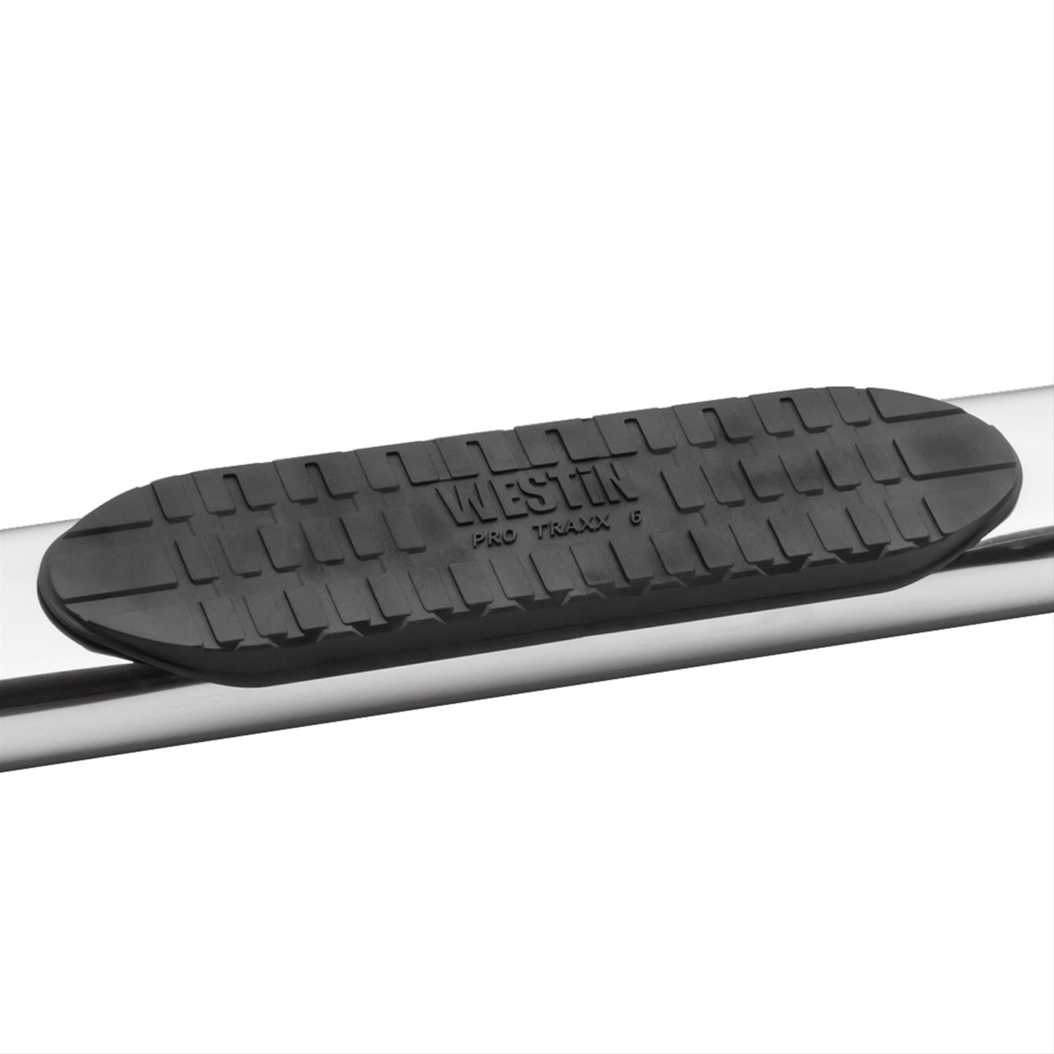 Westin Pro Traxx 4 Oval Nerf Step Bars 21-63720 Bars, Bars, Traxx, Oval, Stainless Steel, Polished, 6 in. Diameter, Chevy, GMC, Pair thumbnail 2