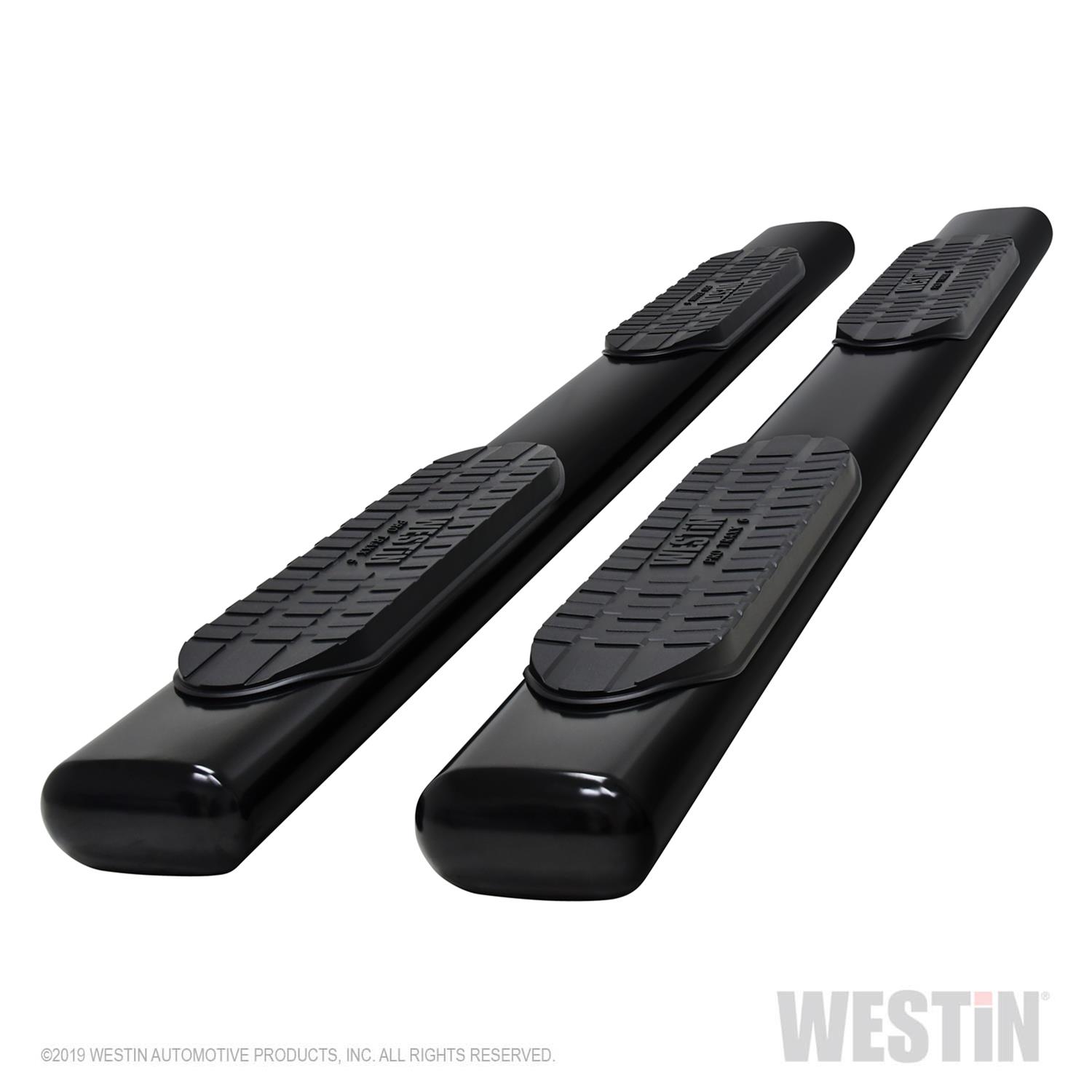 Westin Pro Traxx 6 Oval Nerf Step Bars 21-64125 Bars, Bars, 6, Steel, Black, Chevy, GMC, Pair thumbnail 4