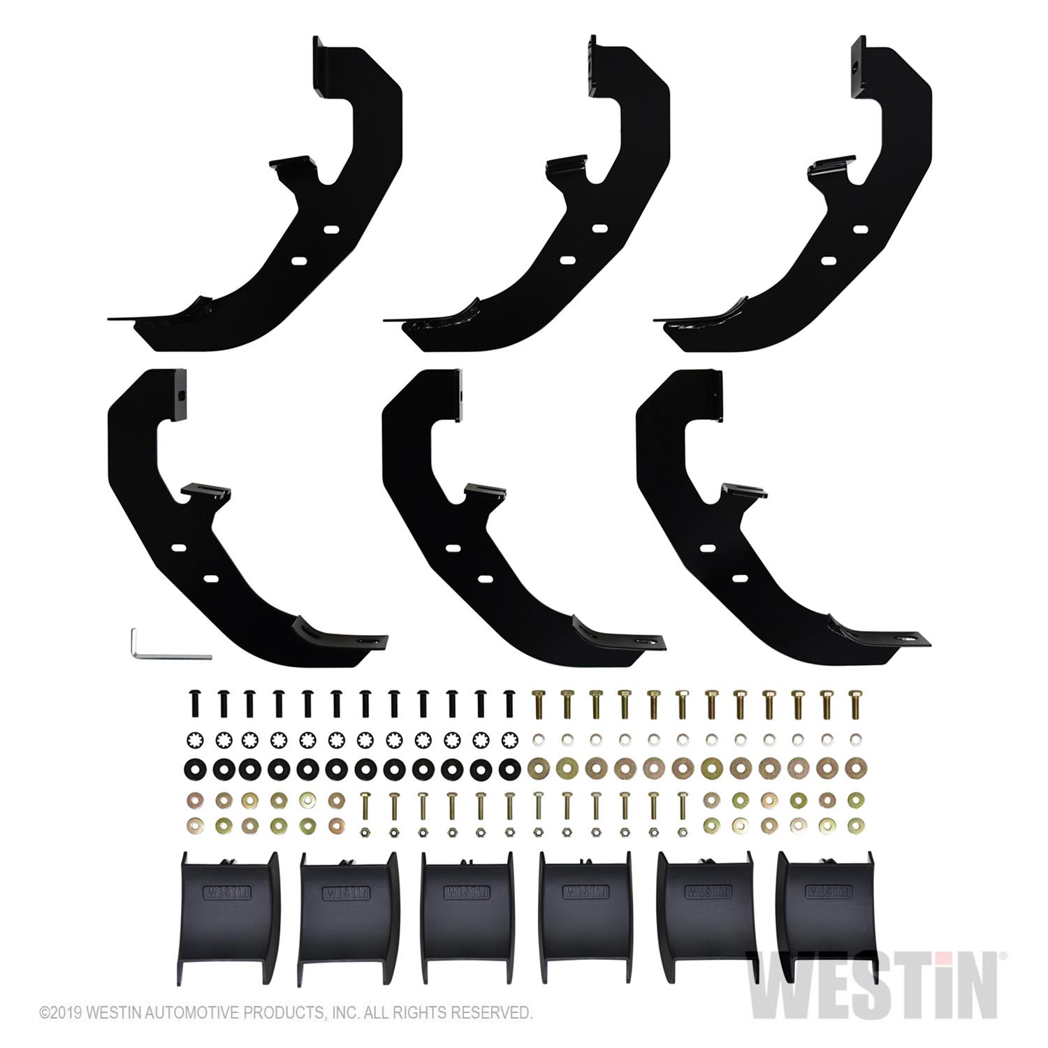 Westin Pro Traxx 6 Oval Nerf Step Bars 21-64125 Bars, Bars, 6, Steel, Black, Chevy, GMC, Pair