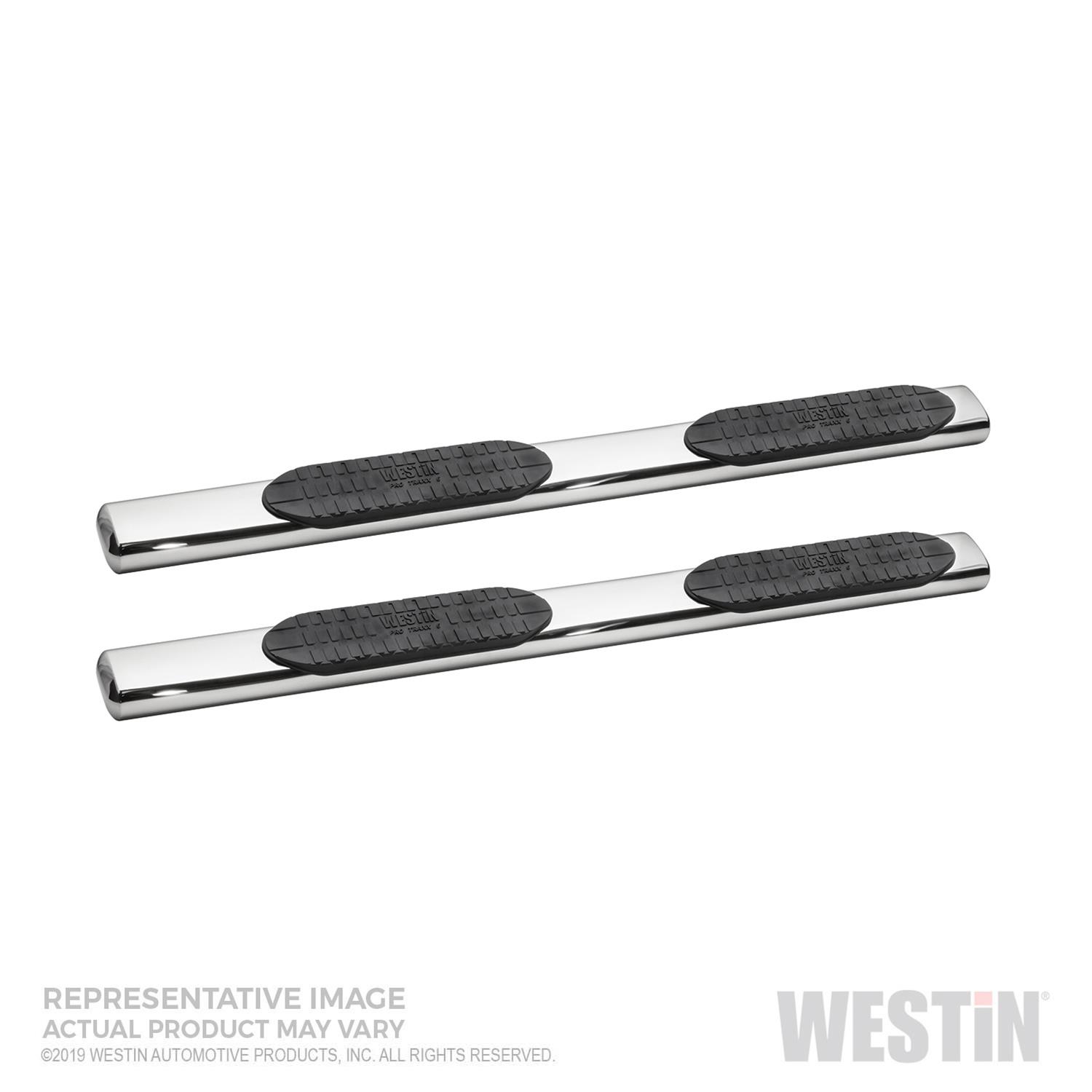 Westin 19-22 Chevrolet Silverado 1500 CC PRO TRAXX 6 Oval Nerf Step Bars - SS thumbnail 2