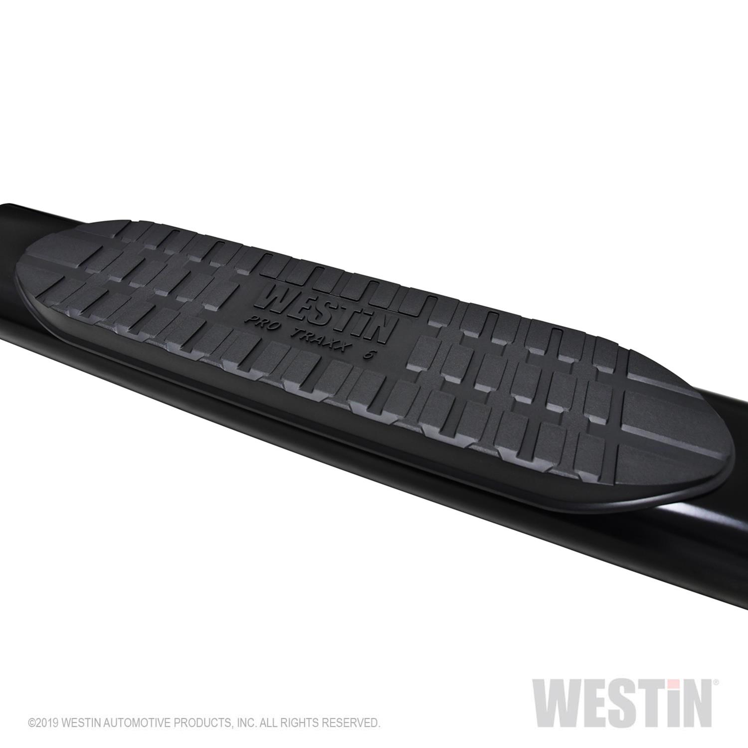 Westin 19-21 Chevrolet Silverado Crew Cab PRO TRAXX 6 Oval Nerf Step Bars - Black thumbnail 9
