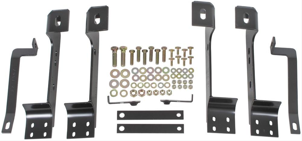 Westin 99-14 Chevy Silv 2500/3500 Reg/Ext Cab Premier Oval Nerf Step Bar Mount Kit - Blk