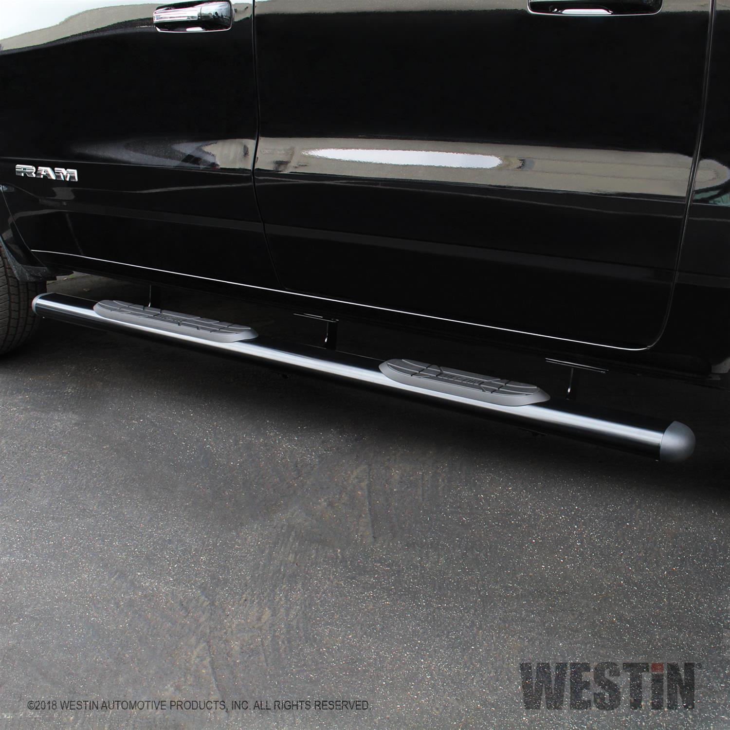 Westin 19-26 Ram 1500 Quad/Crew Cab (Ex. Classic) Premier Oval Nerf Step Bar Mount Kit - Black thumbnail 2