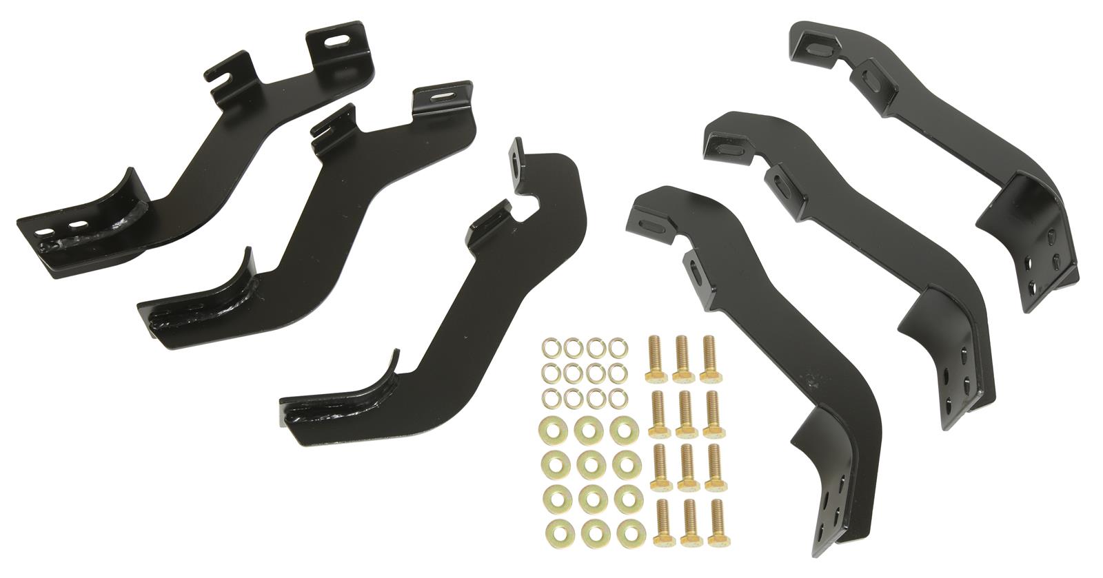 Westin 19-22 Ford Ranger SuperCrew/SuperCab Premier Oval Nerf Step Bar Mount Kit - Blk