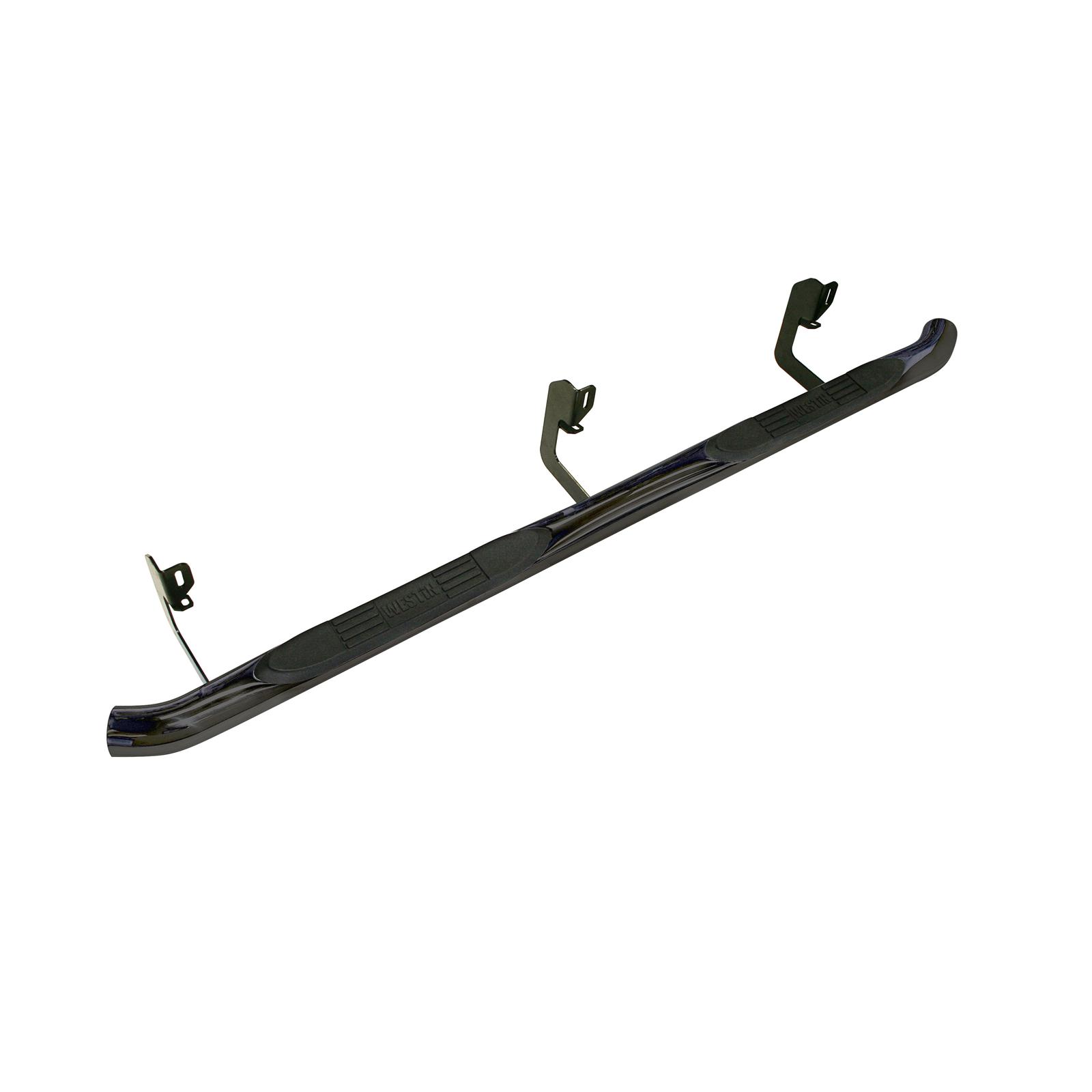 Westin E-Series Step Bars 23-3725 Bars, Nerf Bars, E-Series, Steel, Black Powdercoated, 3 in. Diameter, Chevy, GMC, Pair