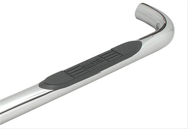 Westin E-Series Step Bars 23-3720 Bars, Nerf Bars, E-Series, Stainless Steel, Polished, 3 in. Diameter, Chevy, GMC, Pair