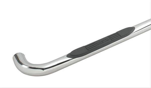 Westin E-Series Step Bars 23-3720 Bars, Nerf Bars, E-Series, Stainless Steel, Polished, 3 in. Diameter, Chevy, GMC, Pair thumbnail 3