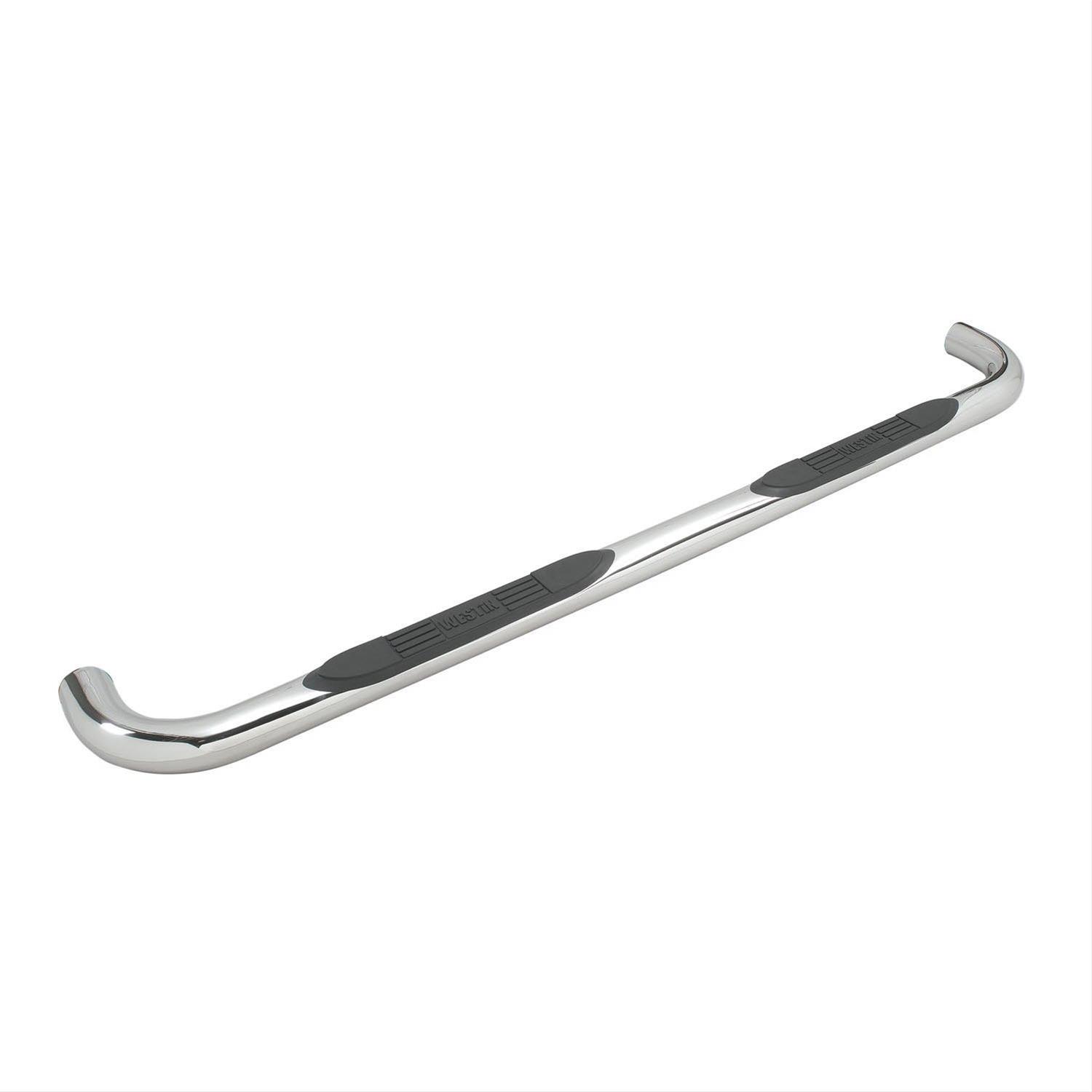 Westin E-Series Step Bars 23-3860 Bars, Nerf Bars, E-Series, Stainless Steel, Polished, 3 in. Diameter, Chevy, GMC, Pair