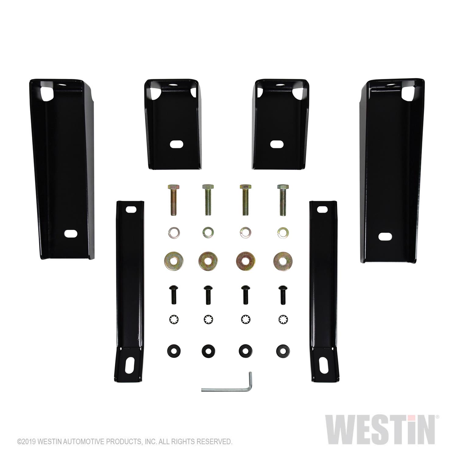 Westin 19-22 Chevrolet Silverado 1500 DC E-Series 3 Nerf Step Bars - Blk thumbnail 2
