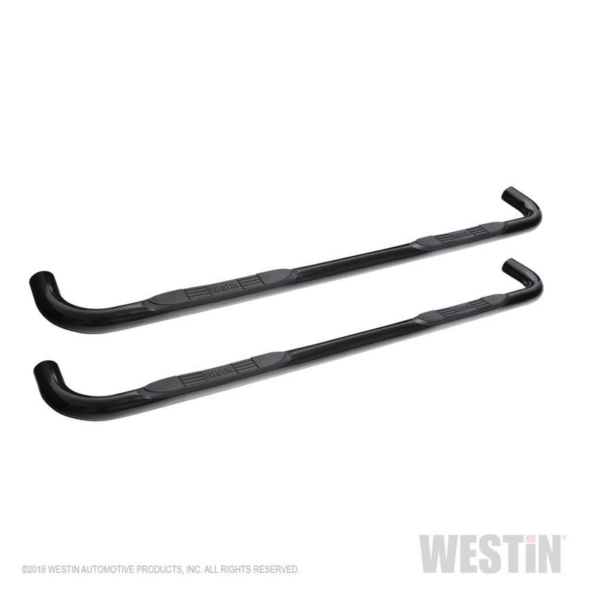 Westin 2019 Chevrolet Silverado/Sierra 1500 Crew Cab E-Series 3 Nerf Step Bars - Black thumbnail 2