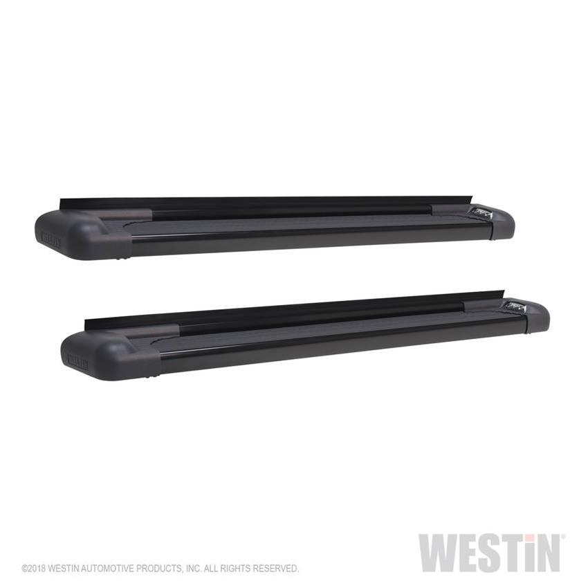 Westin SG6 LED Running Boards 27-65725 Boards, LED, Aluminum, Black, 75 in. Length, Brackets Required, Chevy, Dodge, Ford, GMC, for Nissan, Ram, Pair