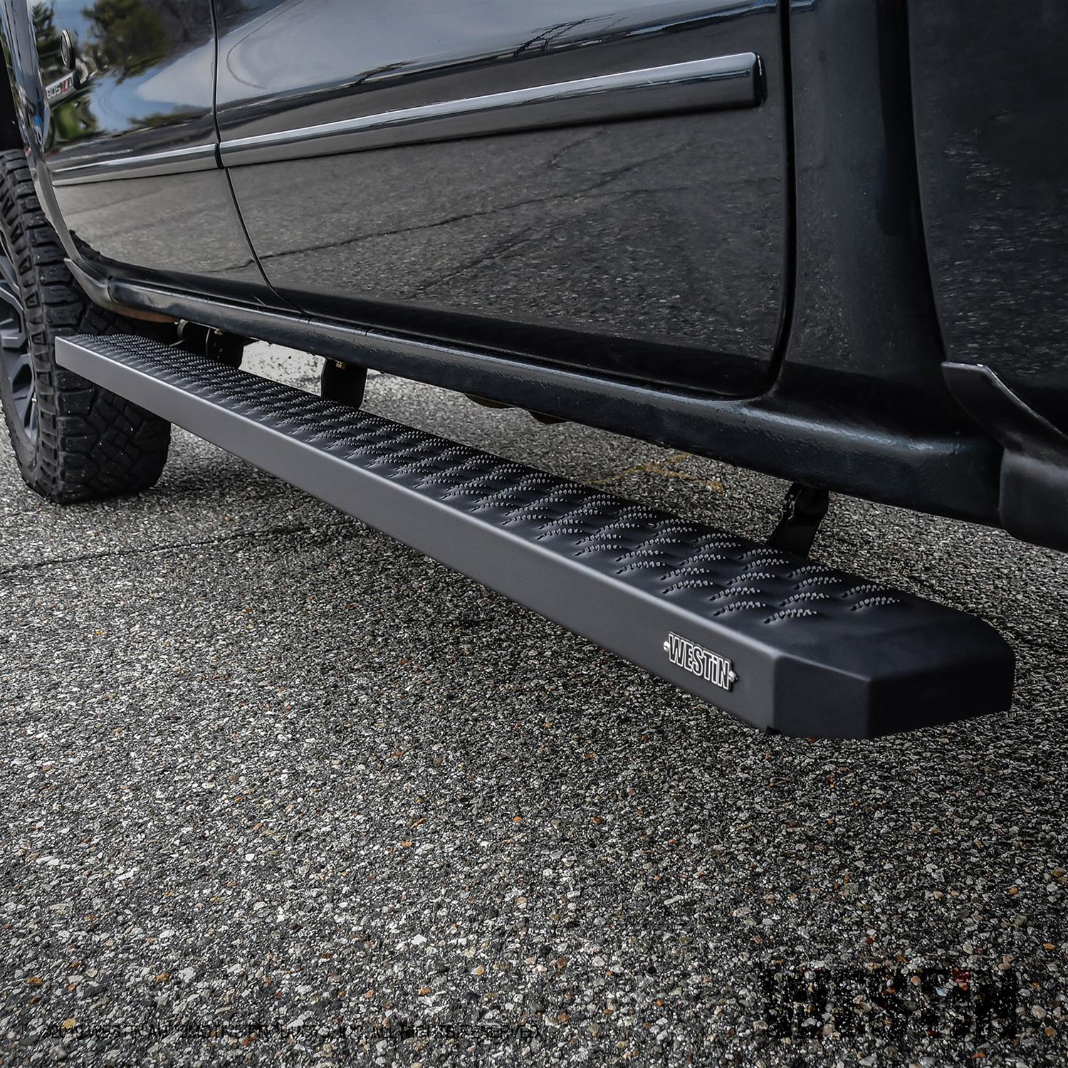 Westin Grate Steps Running Boards 86 in - Textured Black thumbnail 4