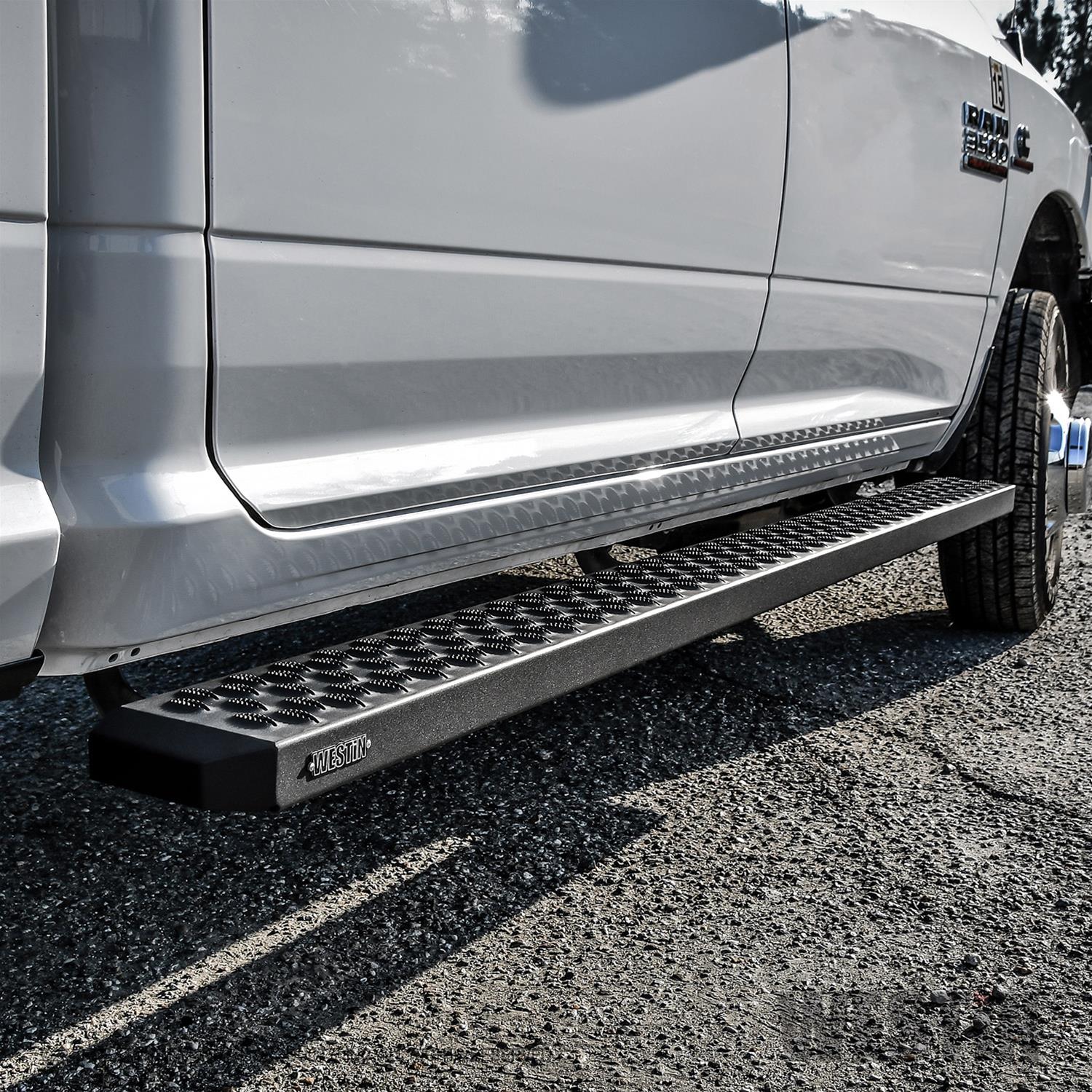 Westin Grate Steps Running Boards 83 in - Textured Black thumbnail 3