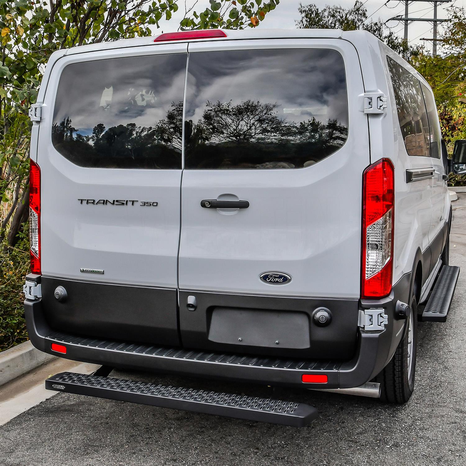 Westin Grate Steps Running Boards 27-80025 Boards, Steps, Rear, 54 in. Length, Steel, Black Powdercoated, Ford, Each thumbnail 3