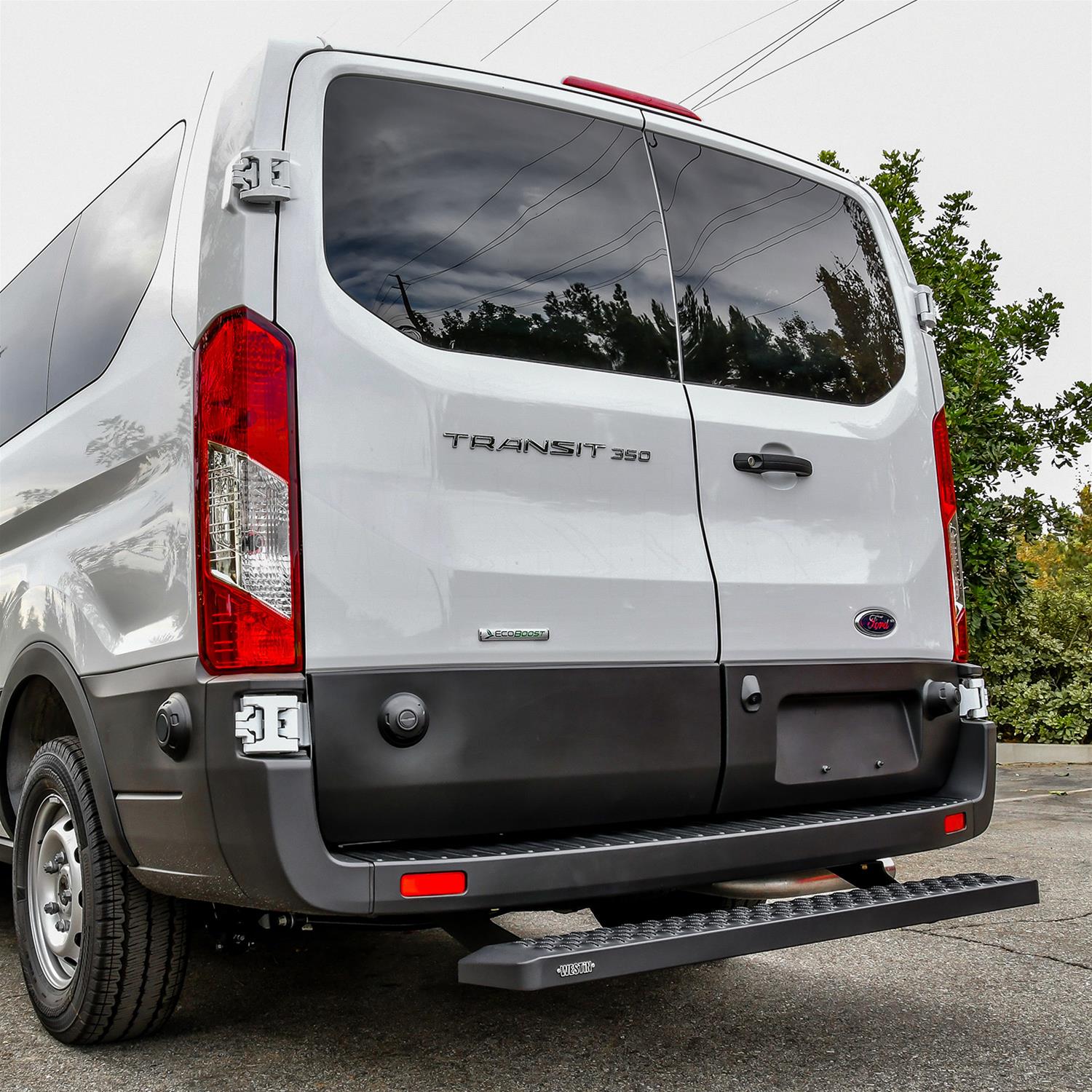 Westin Grate Steps Running Boards 27-80025 Boards, Steps, Rear, 54 in. Length, Steel, Black Powdercoated, Ford, Each thumbnail 5