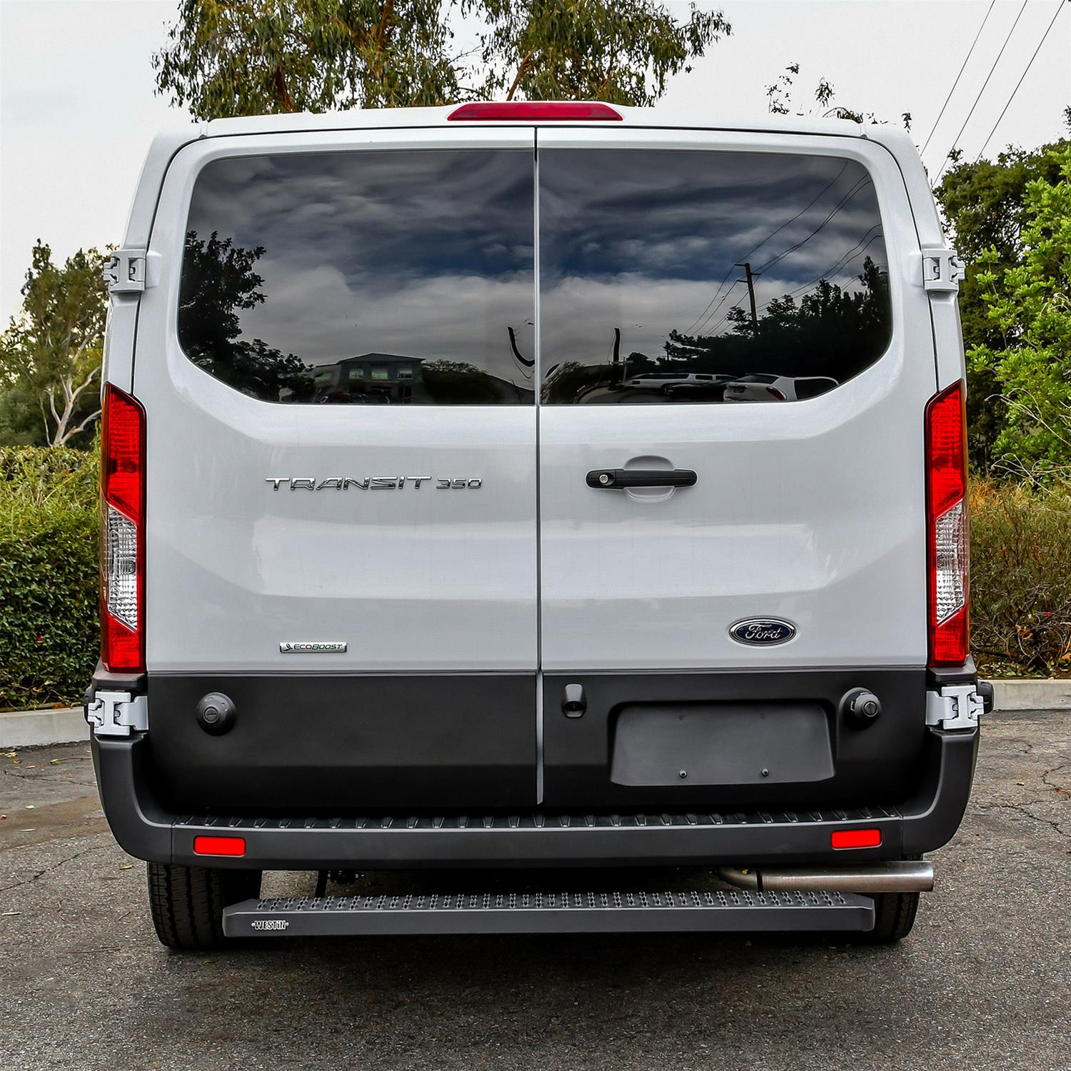 Westin Grate Steps Running Boards 27-80025 Boards, Steps, Rear, 54 in. Length, Steel, Black Powdercoated, Ford, Each thumbnail 4