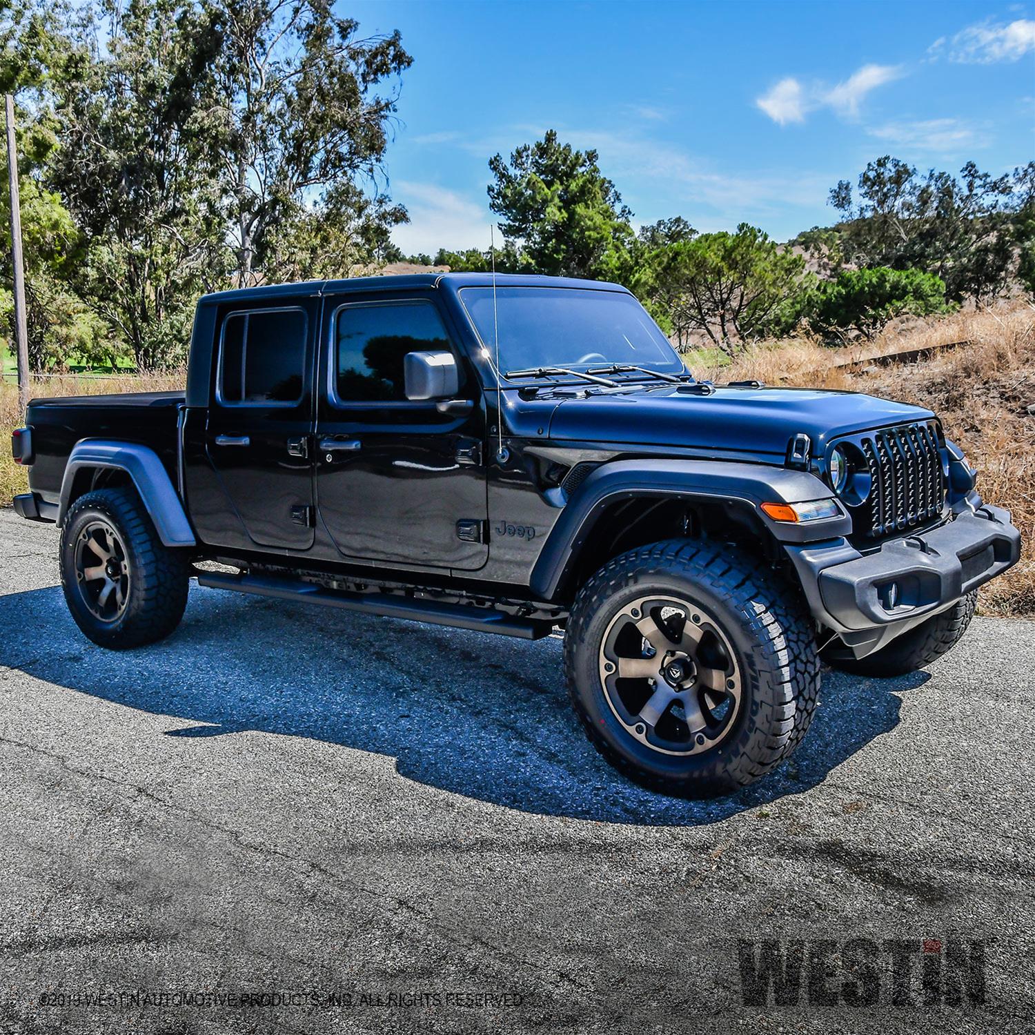 Westin 2020-2026 Jeep Gladiator R5 Nerf Step Bars - Textured Black