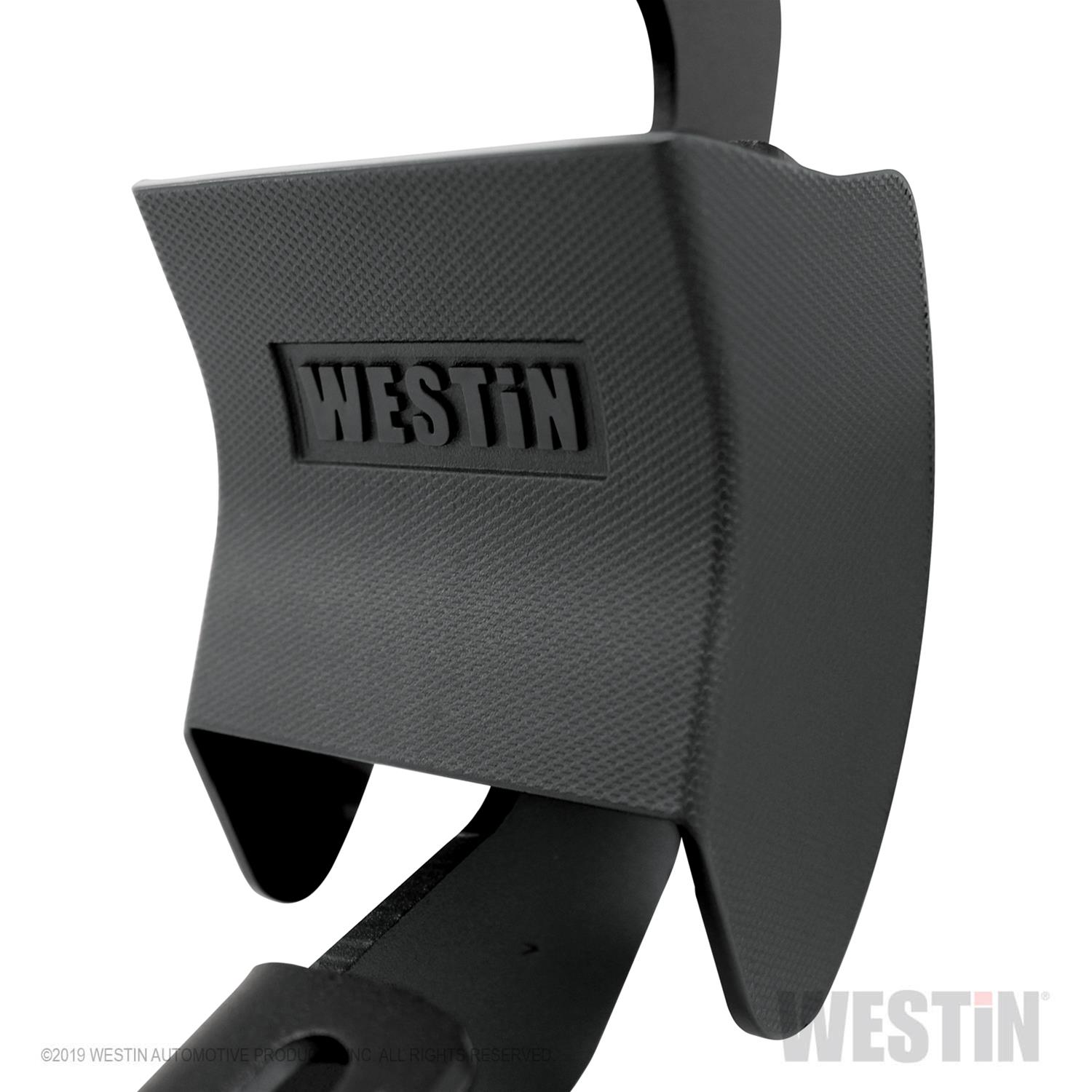 Westin R7 Series Step Bars 28-71295 Bars, Nerf Bars, R7, Aluminum, Black, Ford, Pair thumbnail 2