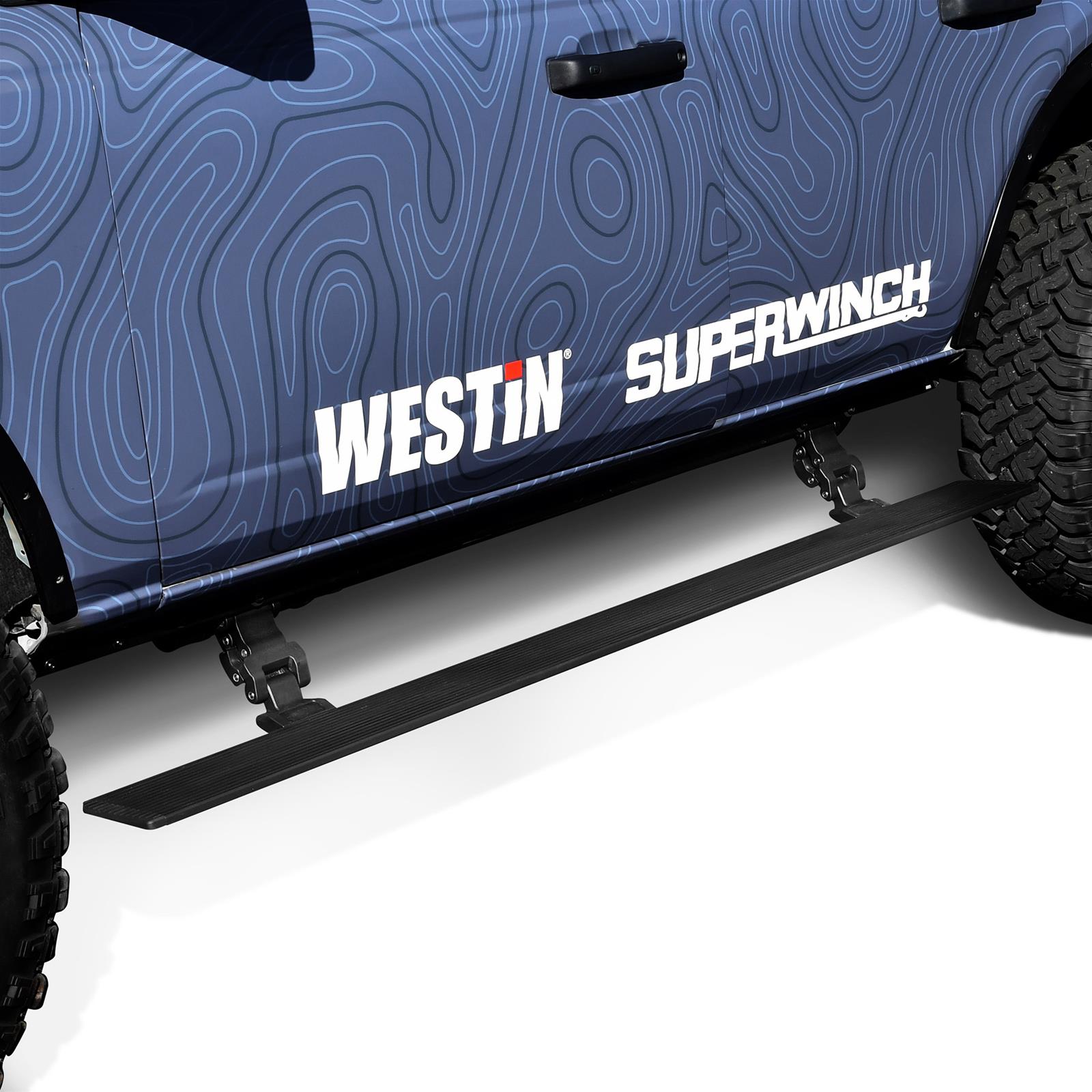 Westin 21-26 Ford Bronco 4dr (Excl. Bronco Sport) Pro-e Running Boards - Tex. Blk thumbnail 2