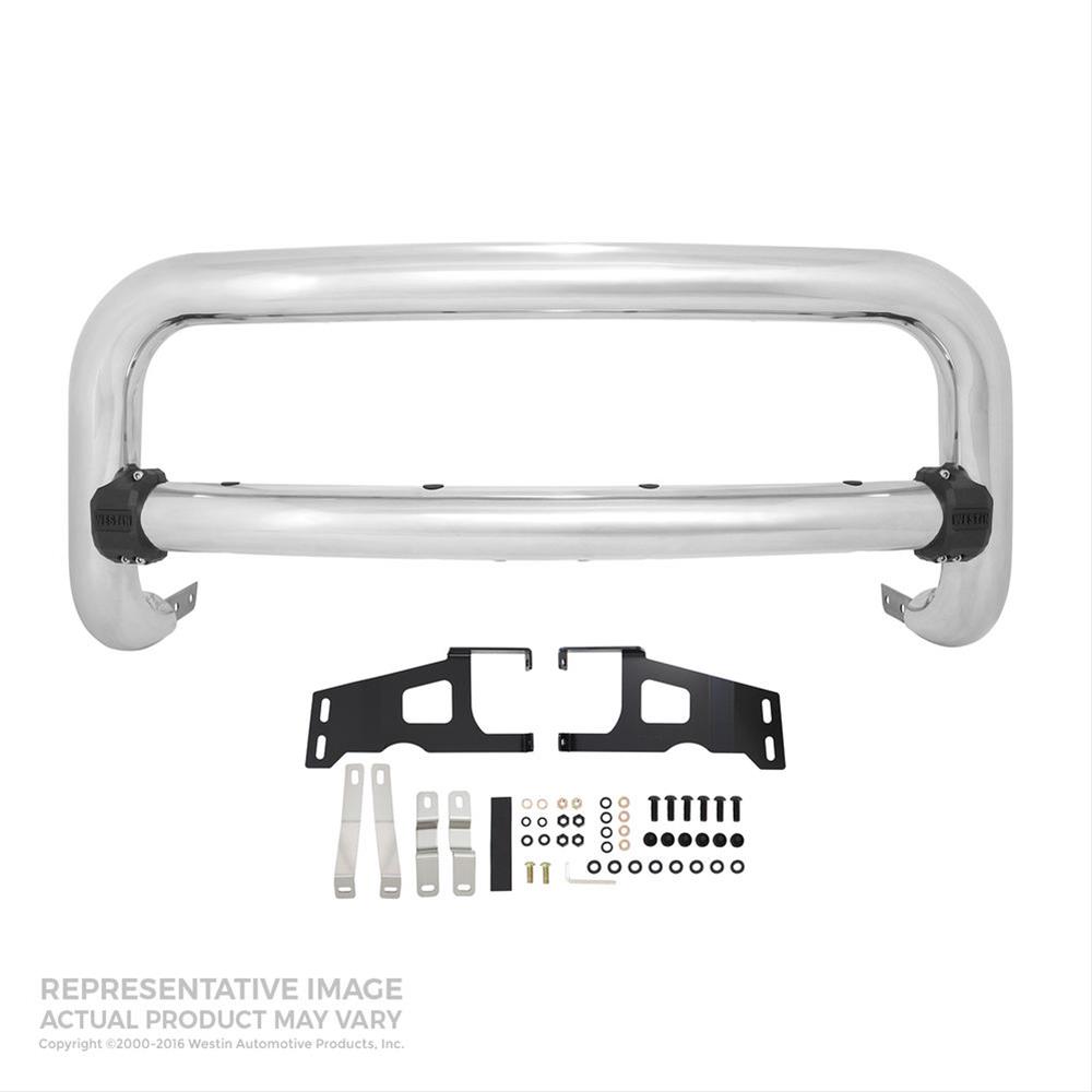 Westin Contour Bull Bars 32-31060 Grille Guard, Bar, One-piece, Stainless Steel, Polished, Dodge, Ram, Each thumbnail 3