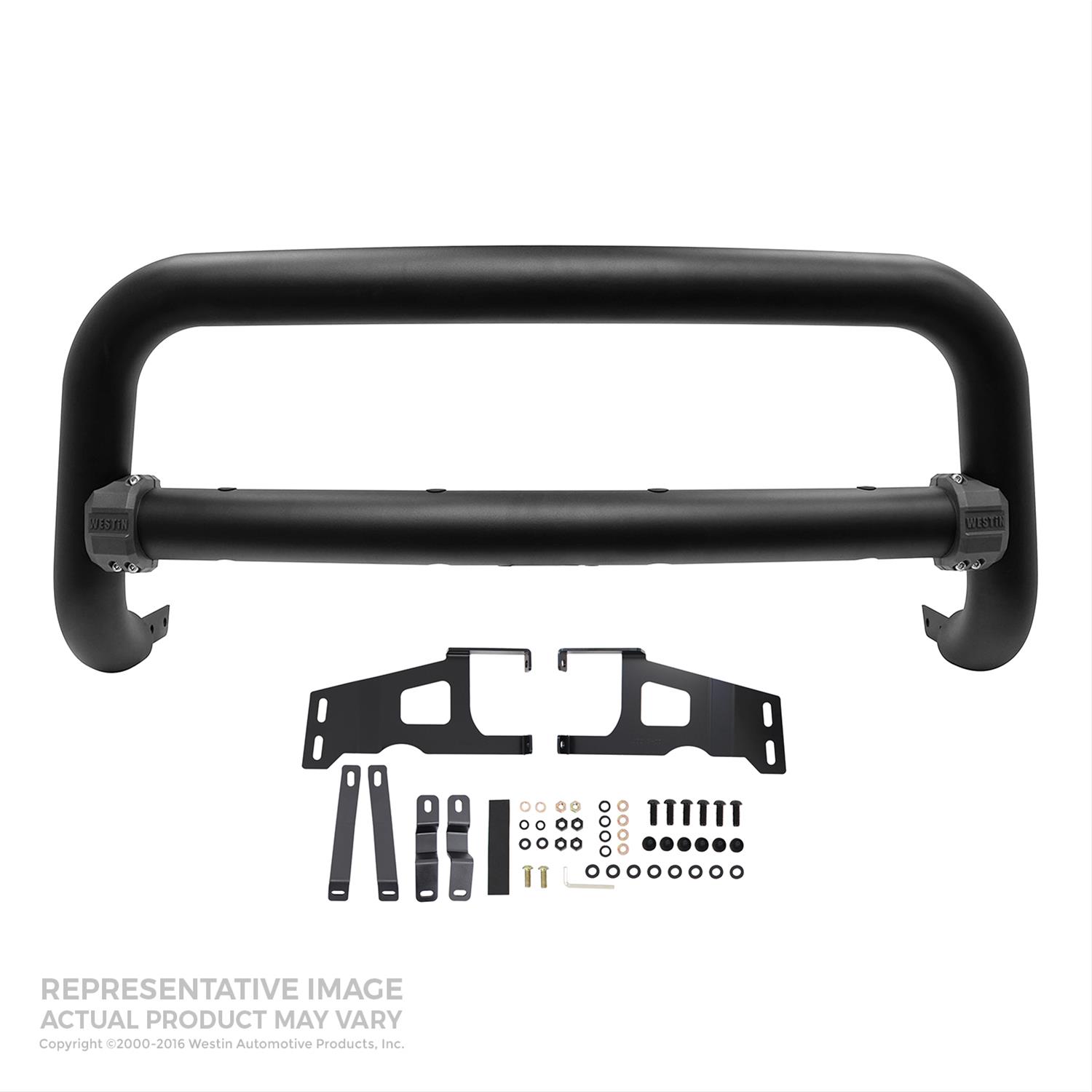 Westin Contour Bull Bars 32-31065T Grille Guard, Bar, One-piece, Steel, Black Textured Powdercoated, Dodge, Ram, Each thumbnail 3