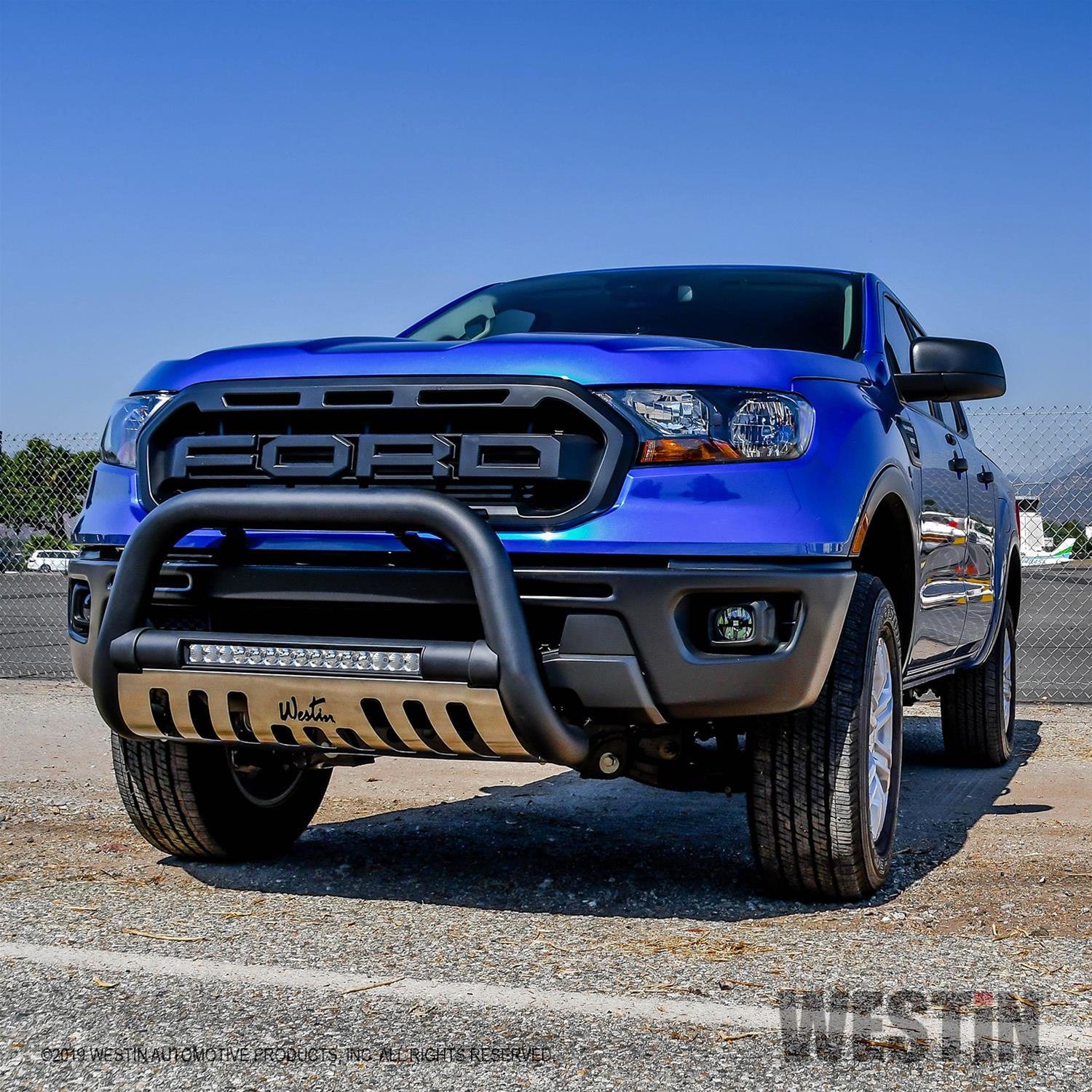 Westin Ultimate LED Bull Bars for 2019-2023 RANGER - 32-3985L Grille Guard, LED, Steel, Black, Ford, Each