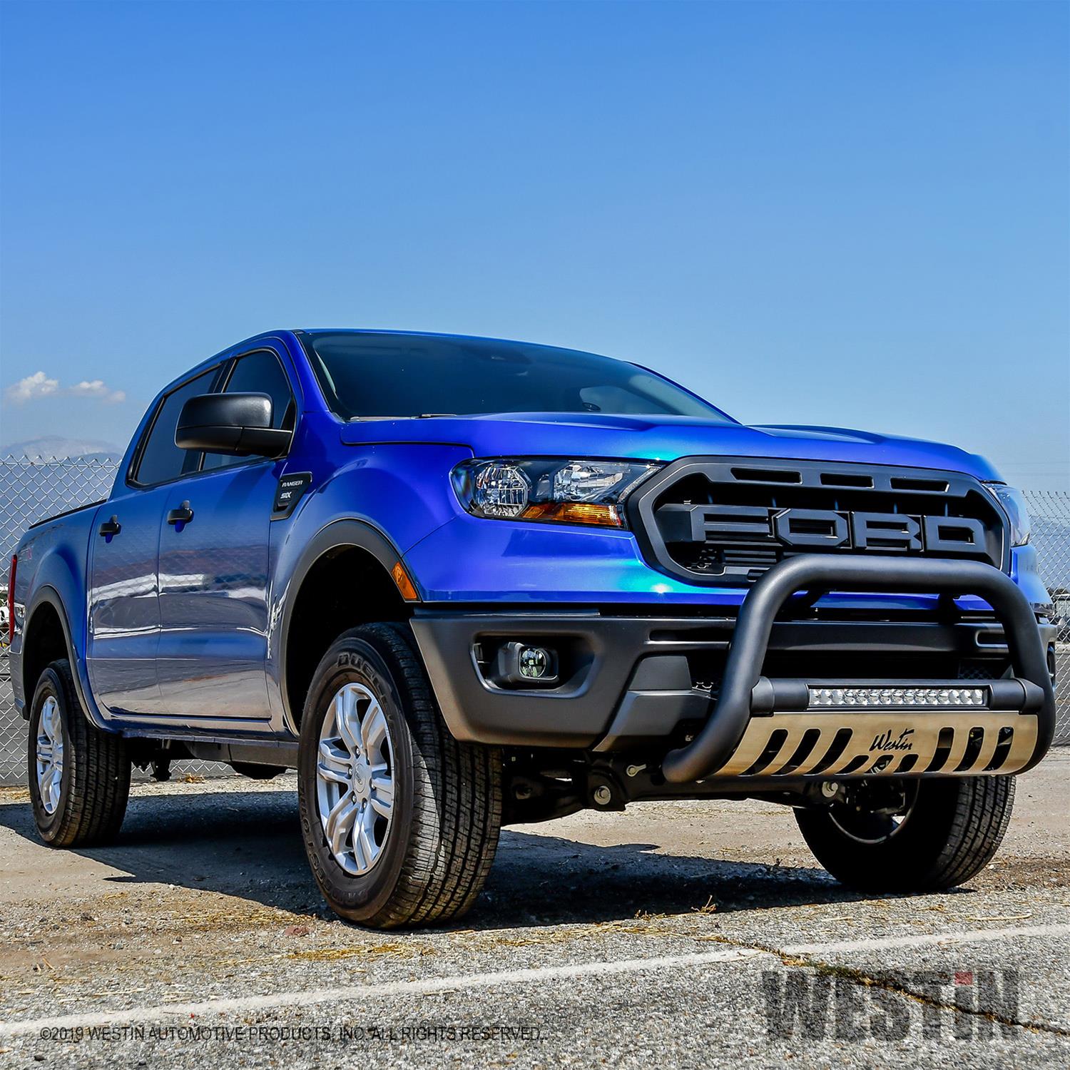 Westin Ultimate LED Bull Bars for 2019-2023 RANGER - 32-3985L Grille Guard, LED, Steel, Black, Ford, Each thumbnail 5