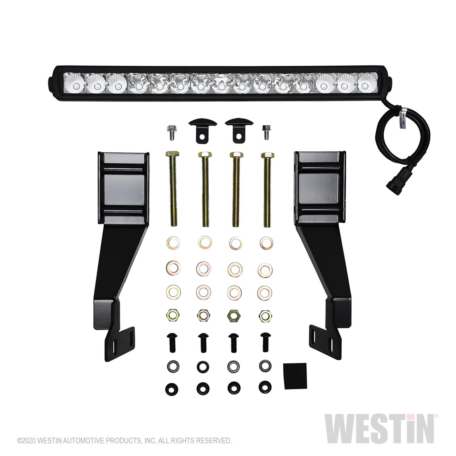 Westin Ultimate LED Bull Bars for 2020-2025 SILVERADO 2500 HD, 2020-2023 3500 HD - 32-3995L Grille Guard, LED, Steel, Black, Chevy, Each