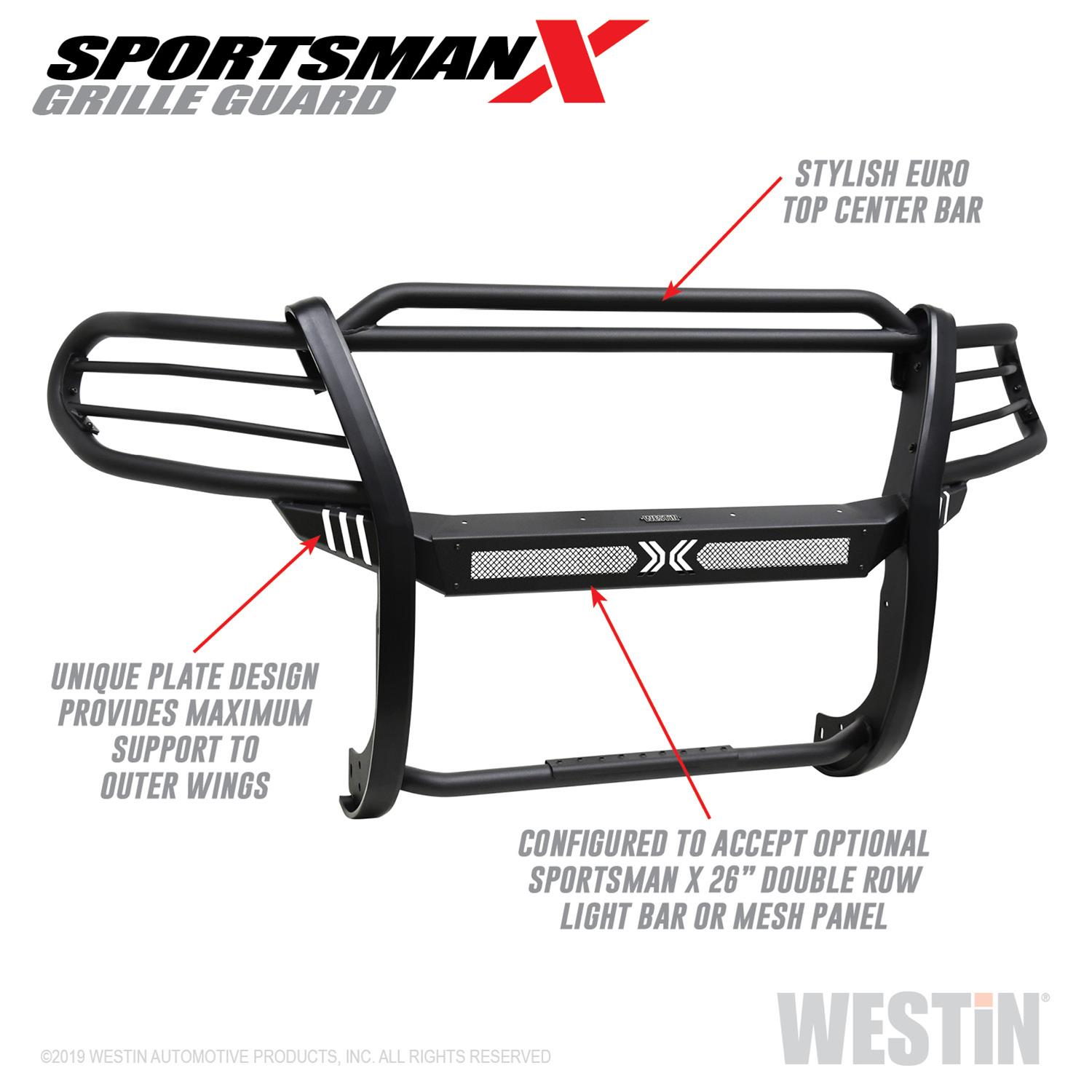 Westin 12-20 Nissan Frontier Sportsman X Grille Guard - Textured Black thumbnail 6