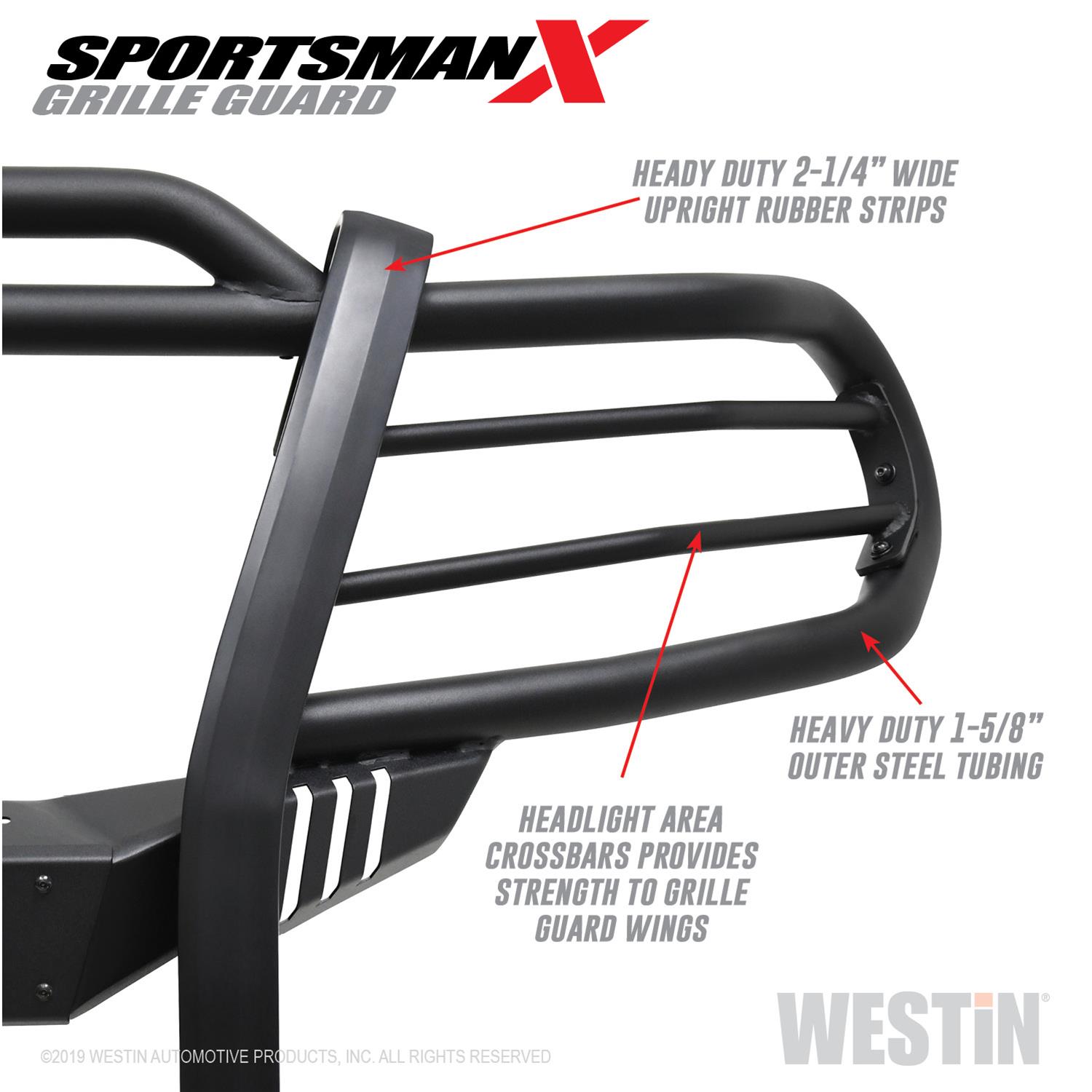 Westin 12-20 Nissan Frontier Sportsman X Grille Guard - Textured Black thumbnail 7