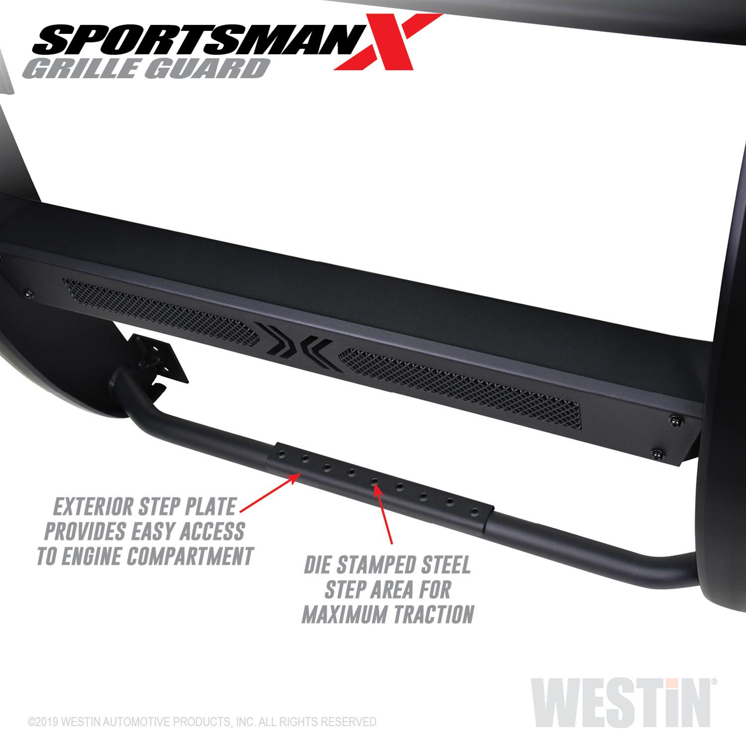 Westin 14-20 Toyota Tundra Sportsman X Grille Guard - Textured Black thumbnail 7
