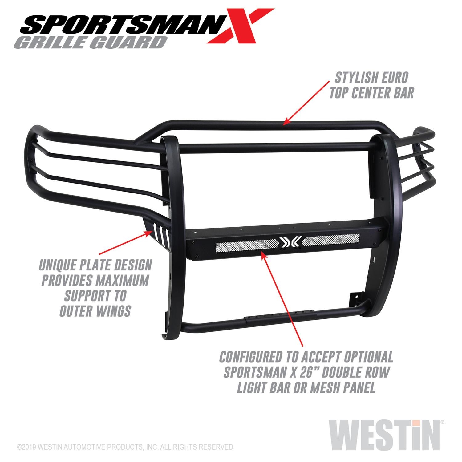 Westin 14-20 Toyota Tundra Sportsman X Grille Guard - Textured Black thumbnail 5