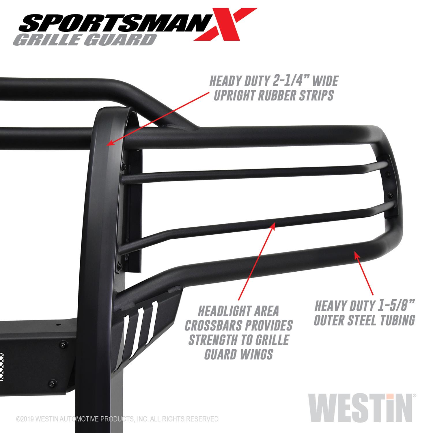 Westin 14-20 Toyota Tundra Sportsman X Grille Guard - Textured Black thumbnail 6