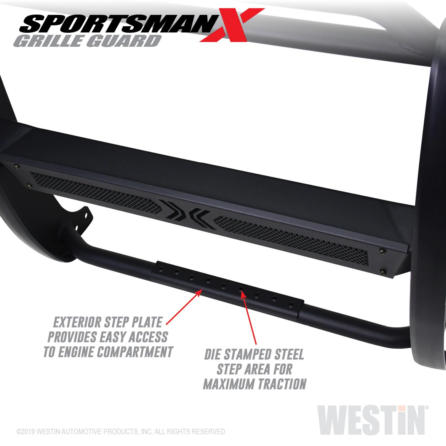 Westin 14-21 Toyota 4Runner (Excl. Limited) Sportsman X Grille Guard - Textured Black thumbnail 7