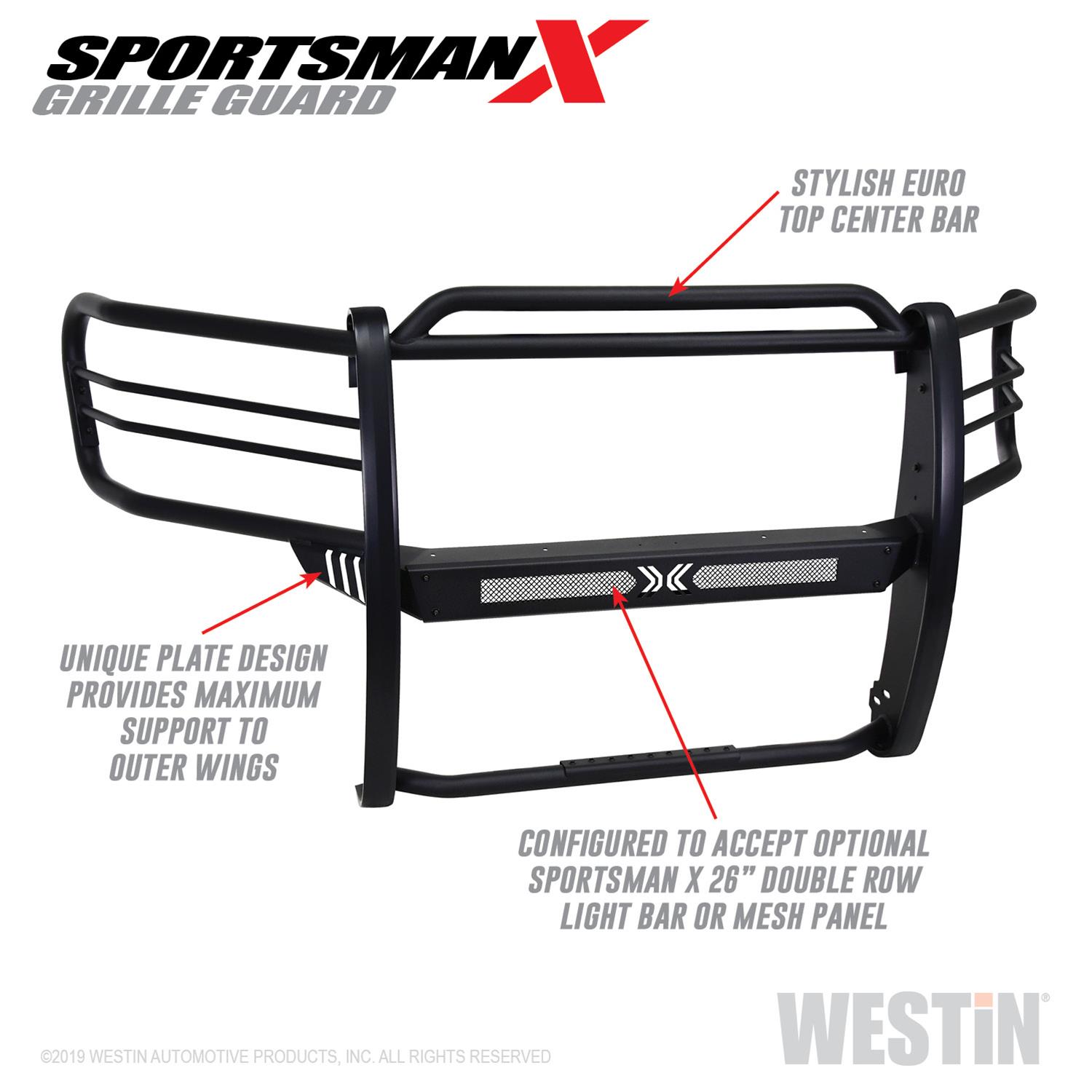 Westin 15-20 Ford F150 Sportsman X Grille Guard - Textured Black thumbnail 5