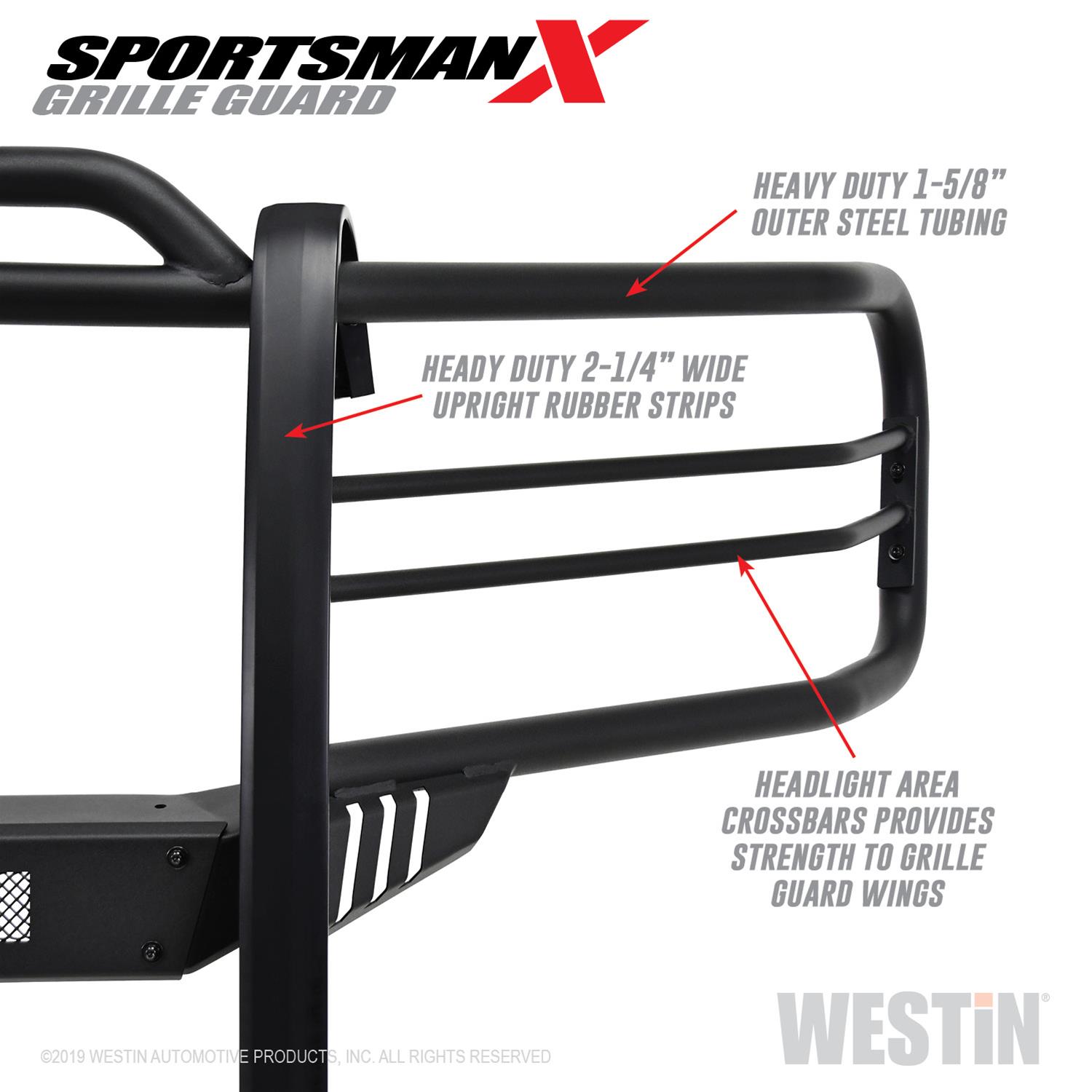 Westin 15-20 Ford F150 Sportsman X Grille Guard - Textured Black thumbnail 6