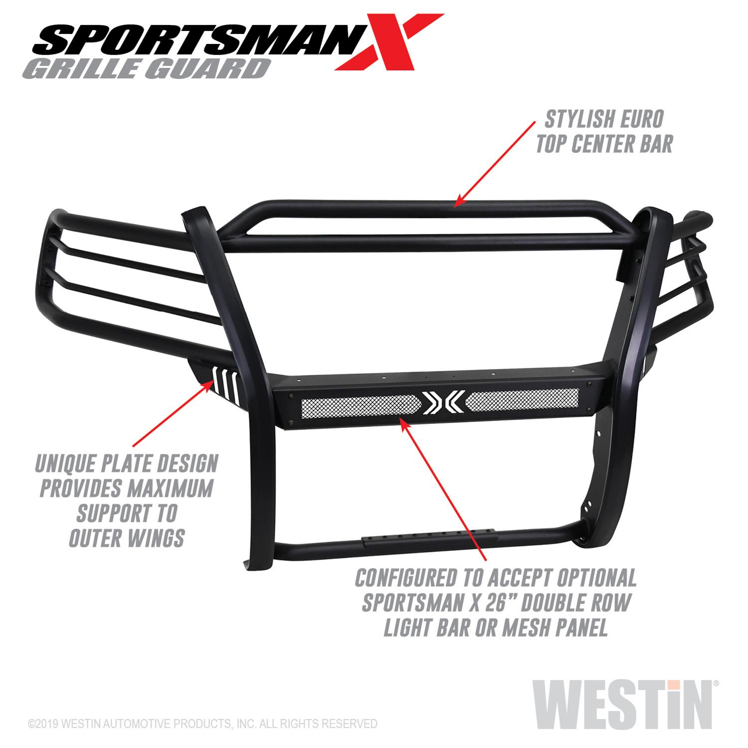 Westin 15-20 Chevrolet Colorado Sportsman X Grille Guard - Textured Black thumbnail 6