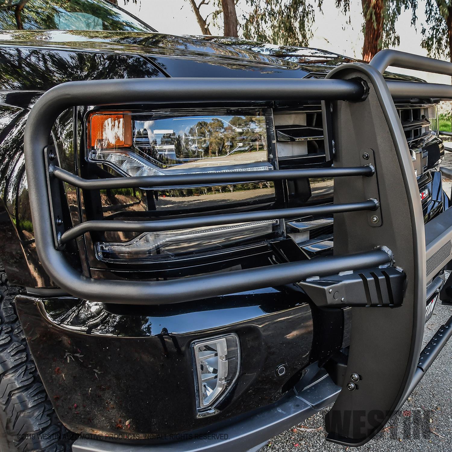 Westin 16-18 Chevy Silverado 1500 Sportsman X Grille Guard - Textured Black thumbnail 3