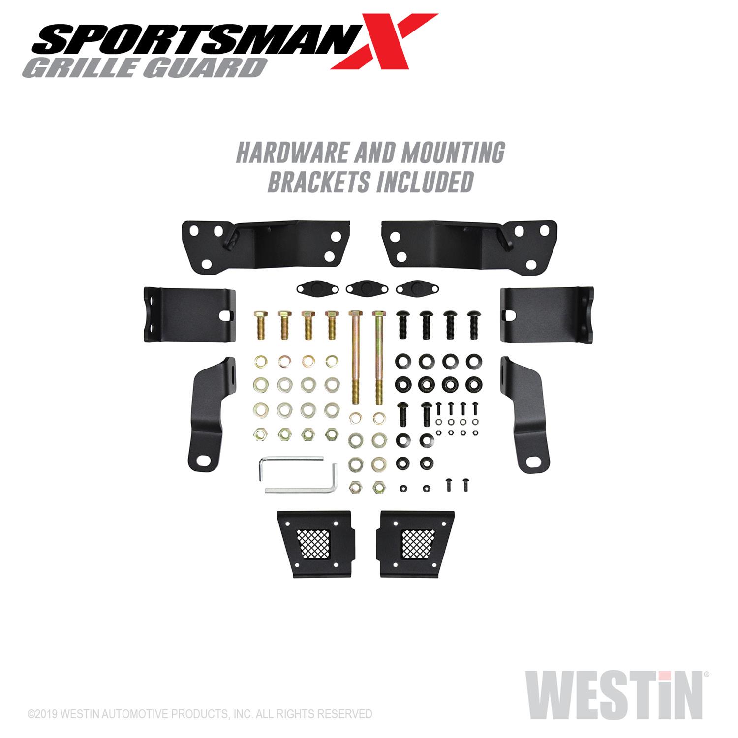 Westin 16-18 Chevy Silverado 1500 Sportsman X Grille Guard - Textured Black thumbnail 9