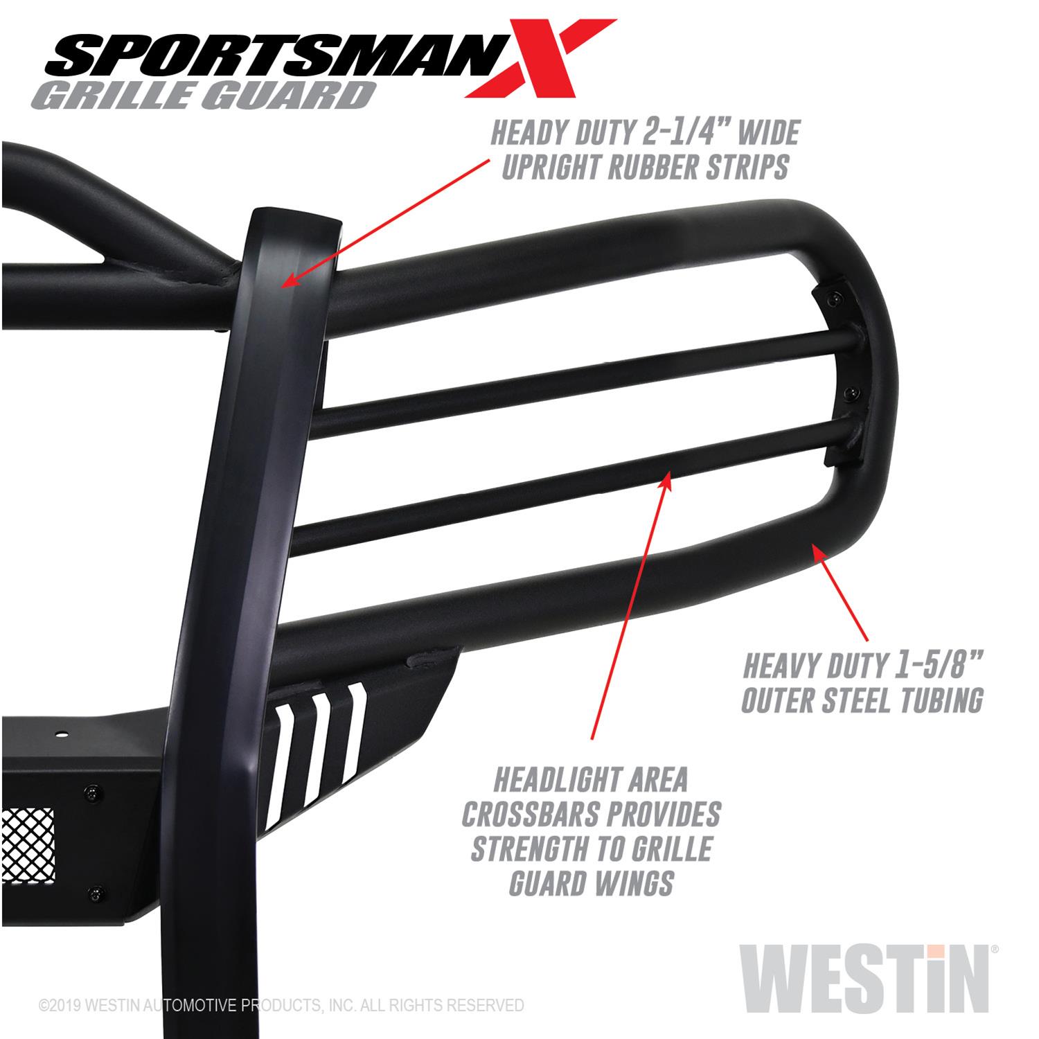 Westin 16-21 Toyota Tacoma Sportsman X Grille Guard - Tex. Blk thumbnail 5