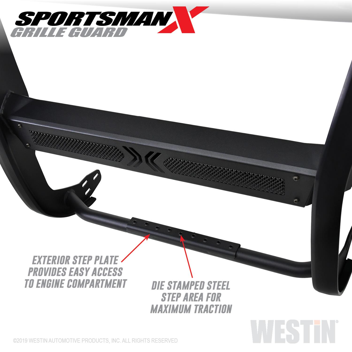 Westin 16-21 Toyota Tacoma Sportsman X Grille Guard - Tex. Blk thumbnail 7