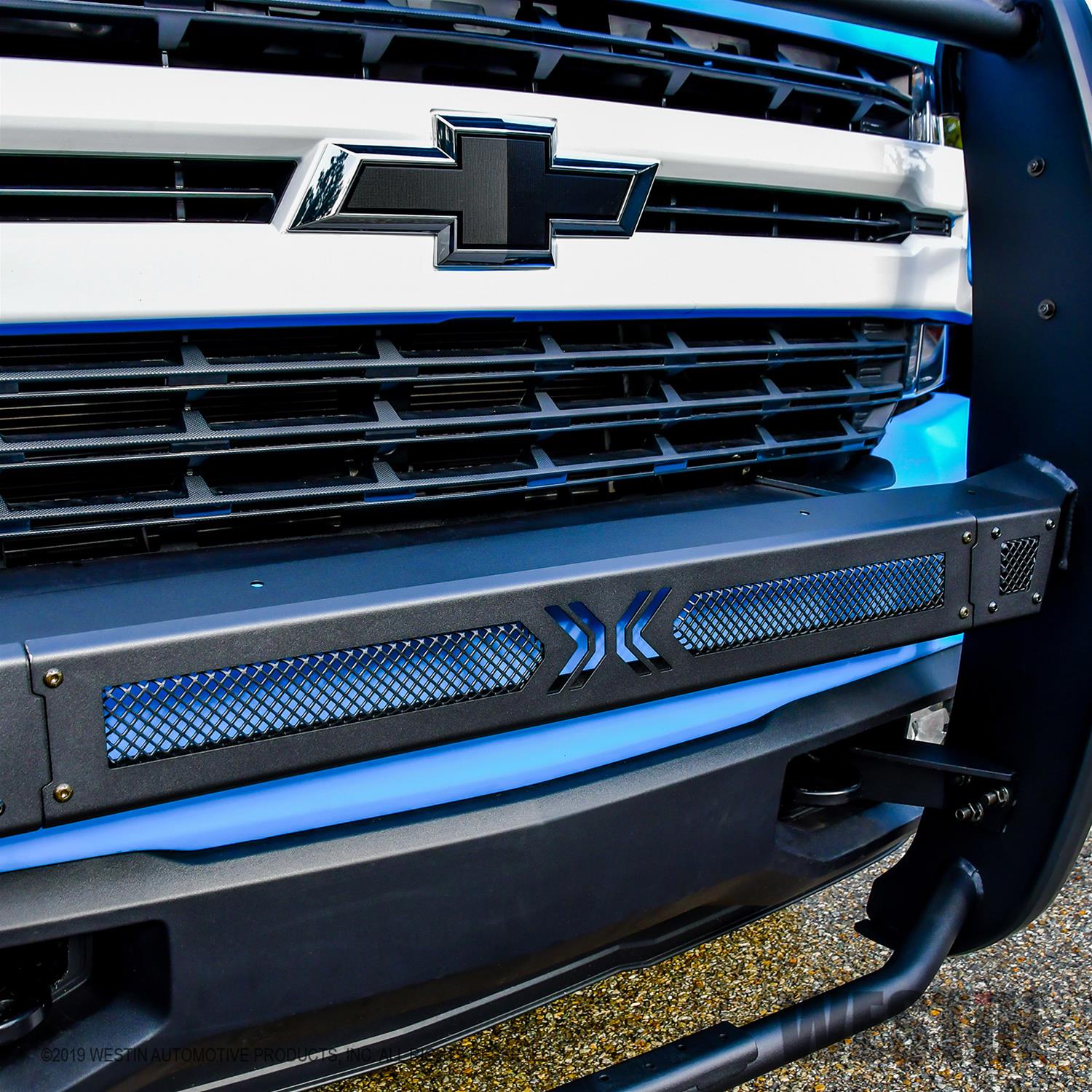 Westin 19-21 Chevy 1500 Sportsman X Grille Guard - Textured Black (Excl. 2019 Silverado LD) thumbnail 8