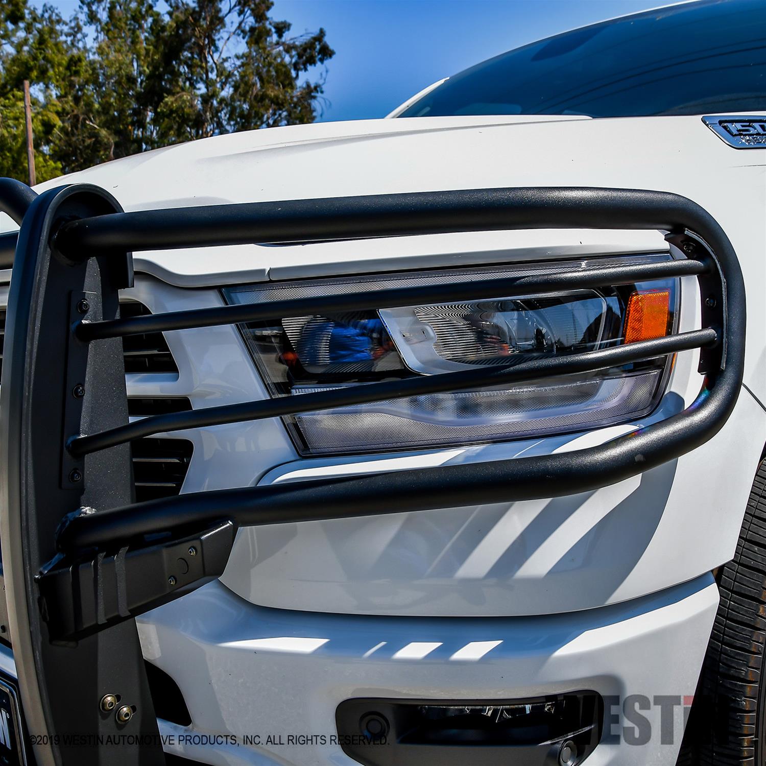 Westin 19-21 Ram 1500 Sportsman X Grille Guard - Textured Black (Excluding Classic & Rebel) thumbnail 3