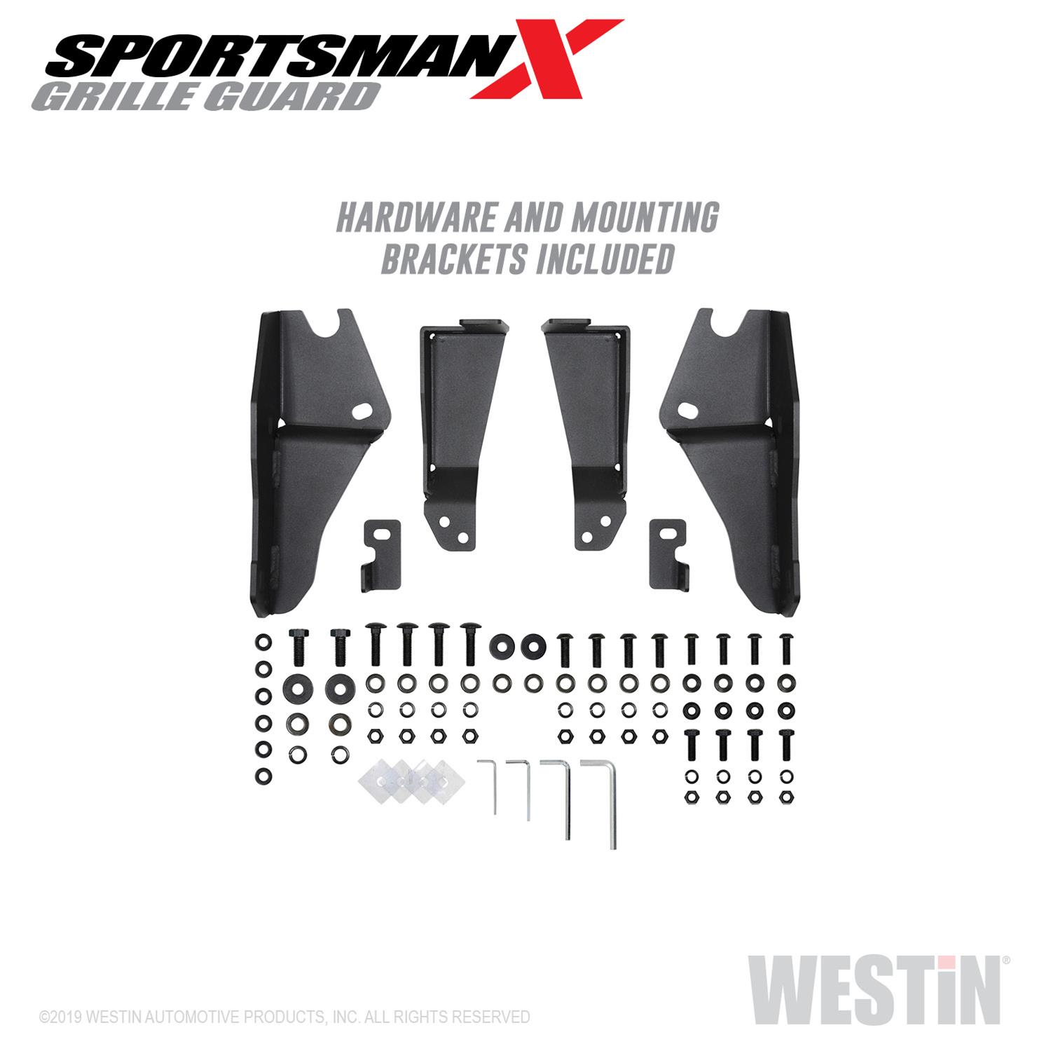 Westin 19-21 Ram 1500 Sportsman X Grille Guard - Textured Black (Excluding Classic & Rebel) thumbnail 8
