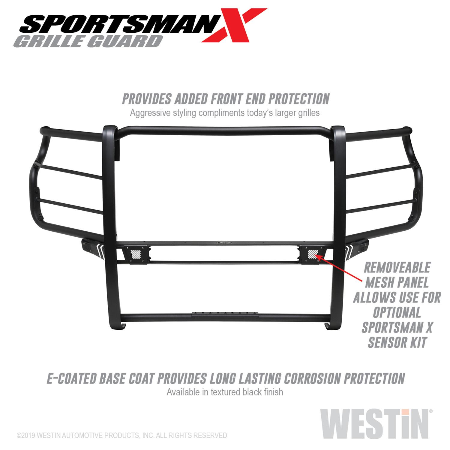 Westin 2020 Chevy Silverado 2500/3500 Sportsman X Grille Guard - Textured Black thumbnail 4