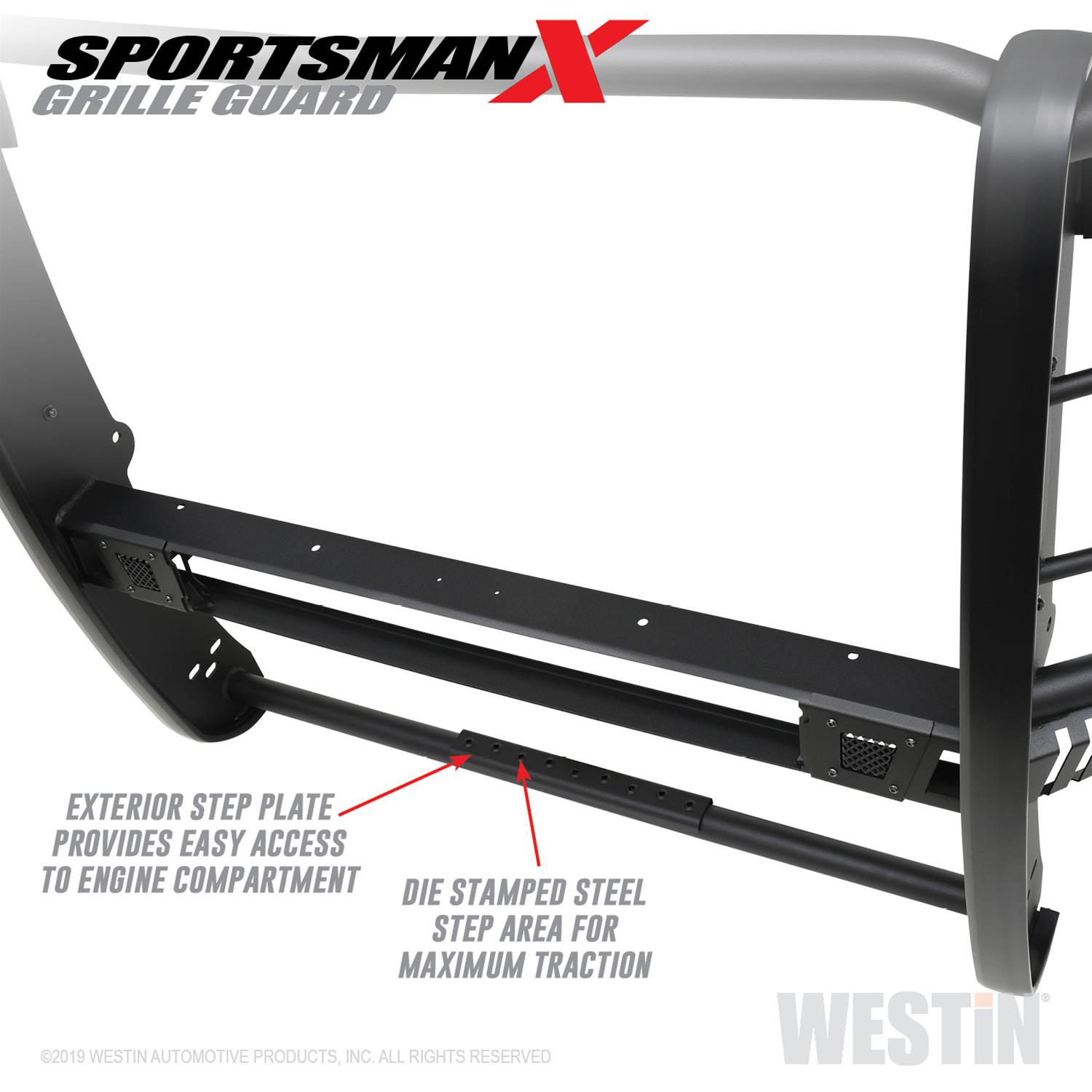 Westin 2020 Chevy Silverado 2500/3500 Sportsman X Grille Guard - Textured Black thumbnail 2