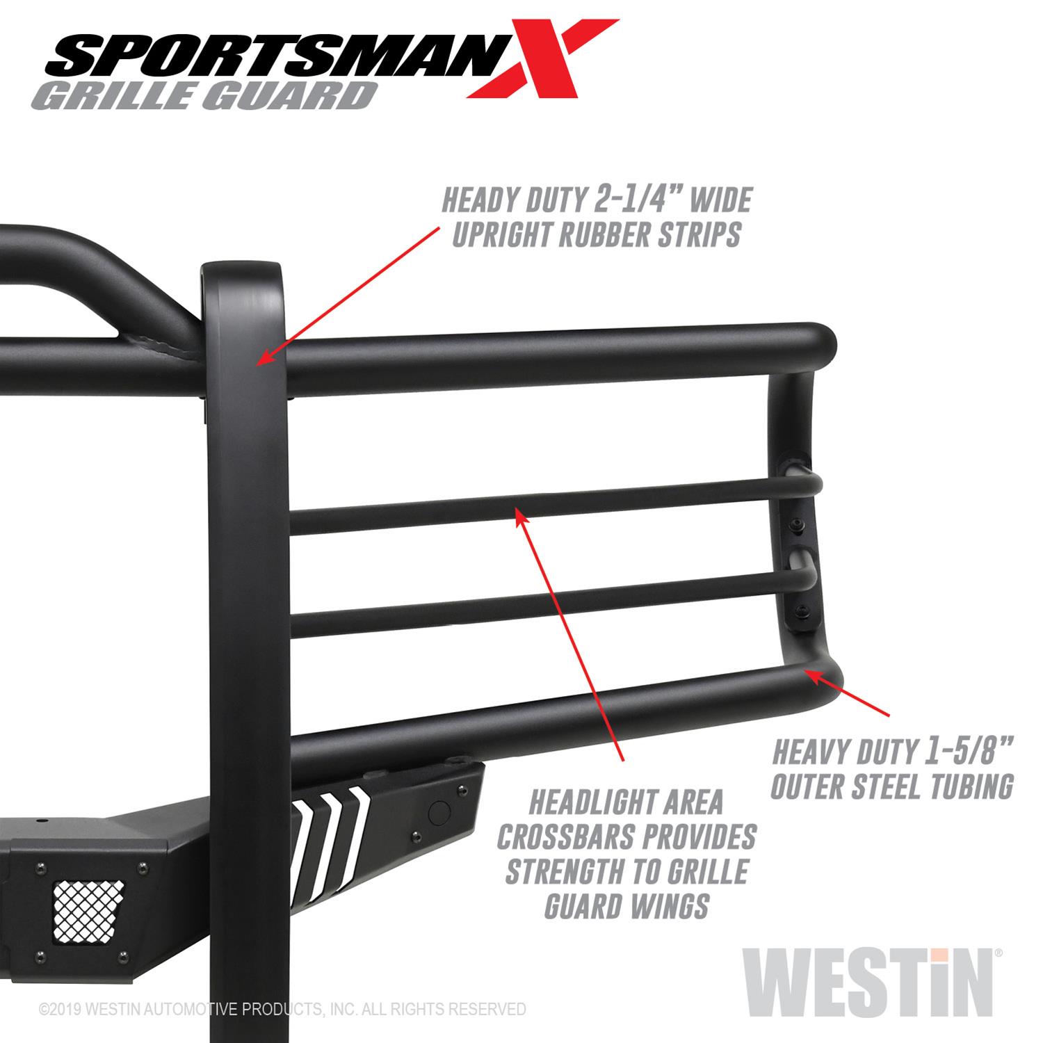 Westin 19-20 Ram 2500/3500 Sportsman X Grille Guard - Textured Black thumbnail 6