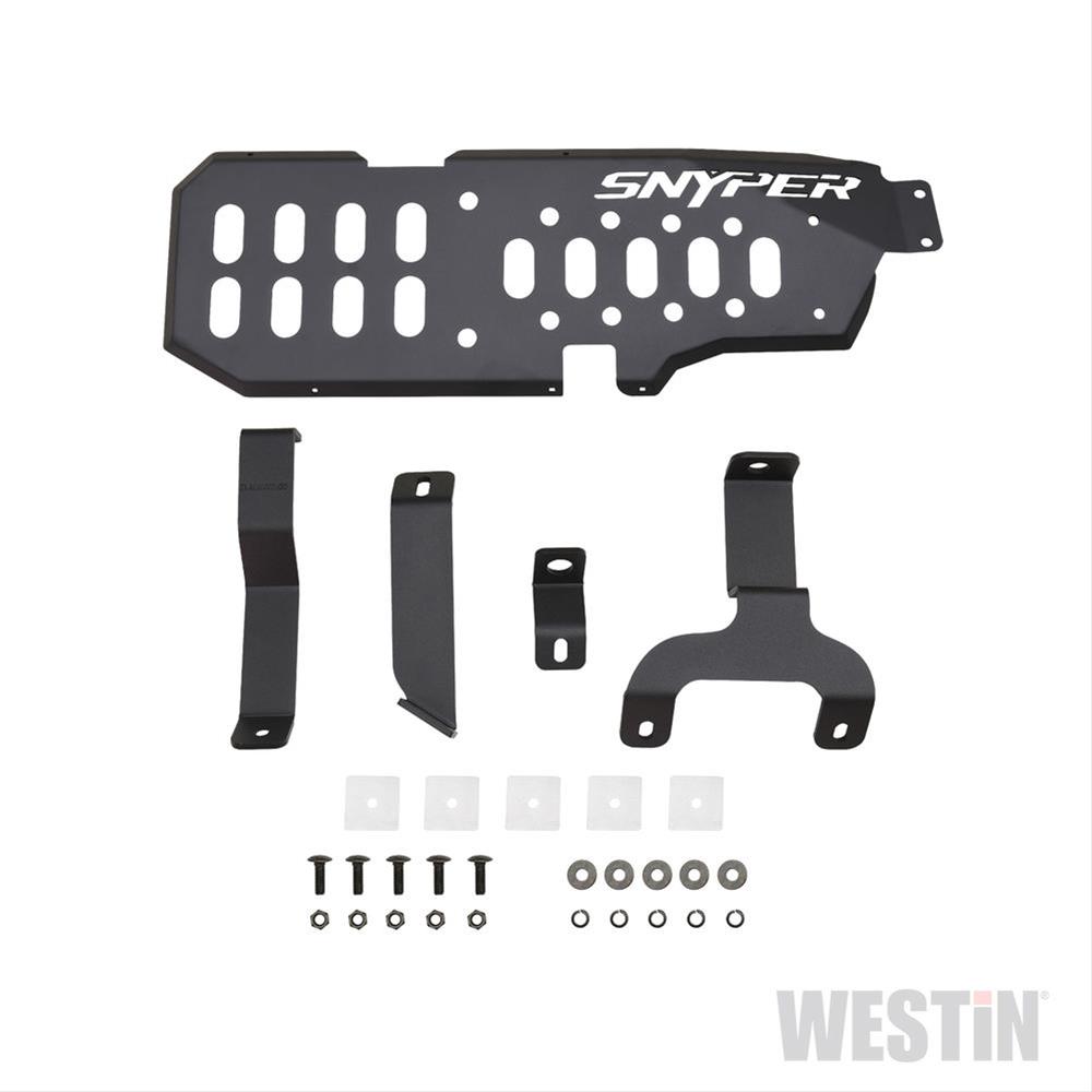 Westin/Snyper 07-17 Jeep Wrangler 2Dr Gas Tank Skid Plate - Textured Black thumbnail 2