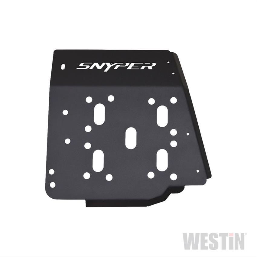 Westin/Snyper 07-17 Jeep Wrangler Transfer Case Skid Plate - Textured Black thumbnail 2