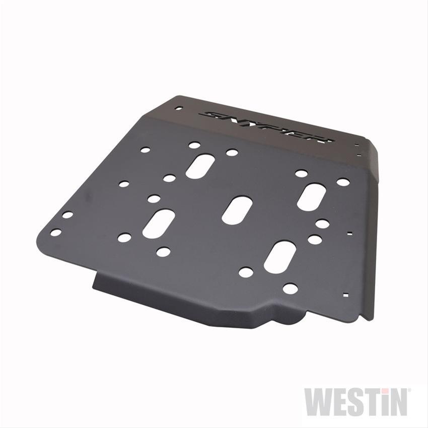 Westin/Snyper 07-17 Jeep Wrangler Transfer Case Skid Plate - Textured Black thumbnail 3
